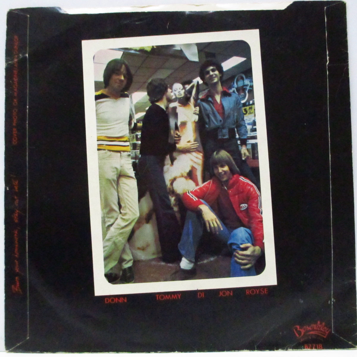 RUBINOOS, THE (ザ・ルビナーズ)  - I Wanna Be Your Boyfriend (UK オリジナル「ラウンドセンター」7"/光沢ソフト紙折り返しジャケ) 「あの娘のボーイフレンド」 !