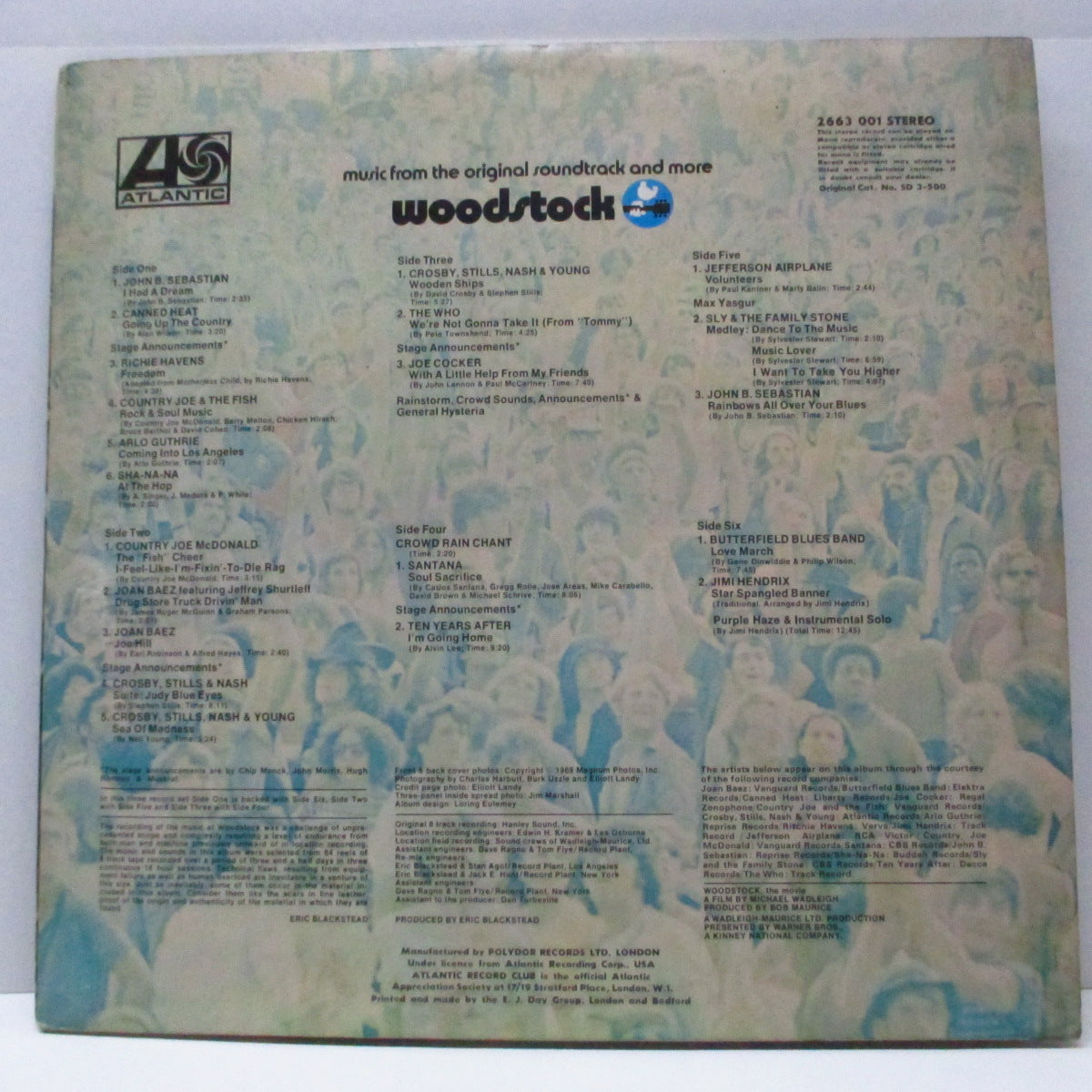 O.S.T. (映画『ウッドストック/愛と平和と音楽の三日間』サントラ盤