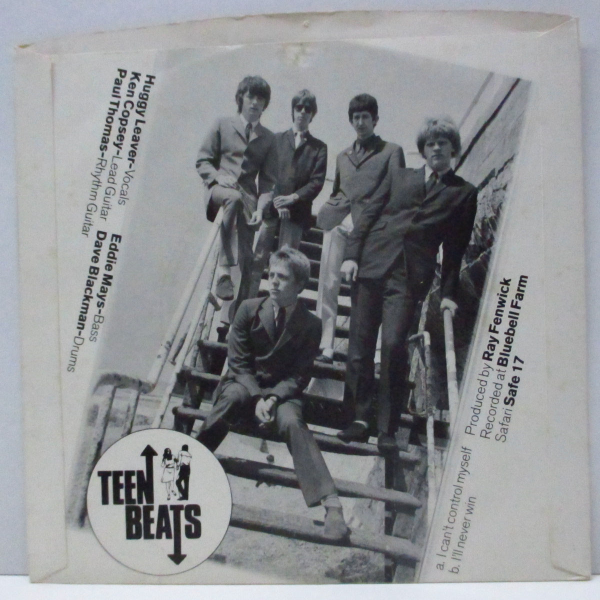 TEENBEATS, THE (ザ ・ティーンビーツ)  - I Can't Control Myself (UK オリジナル 7"/光沢固紙折り返しジャケ) '79年ファースト！