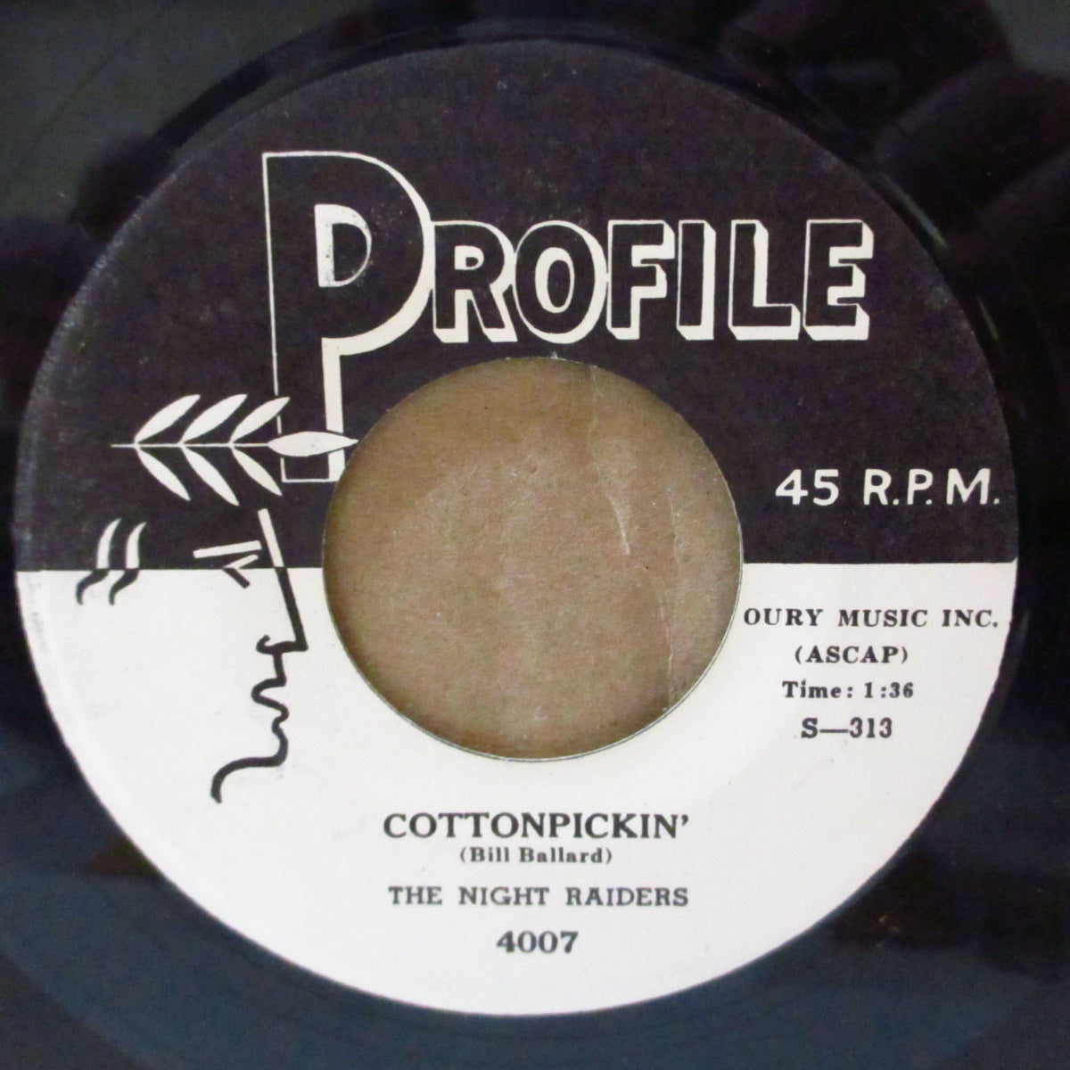 NIGHT RAIDERS Feat. MICKEY HAWKS (ミッキー・ホーキンス & ザ・ナイトレイダーズ)  - Cottonpickin' ( US '74 限定リプロ7インチ) 鉄板ロカビリー・ジャイバー！