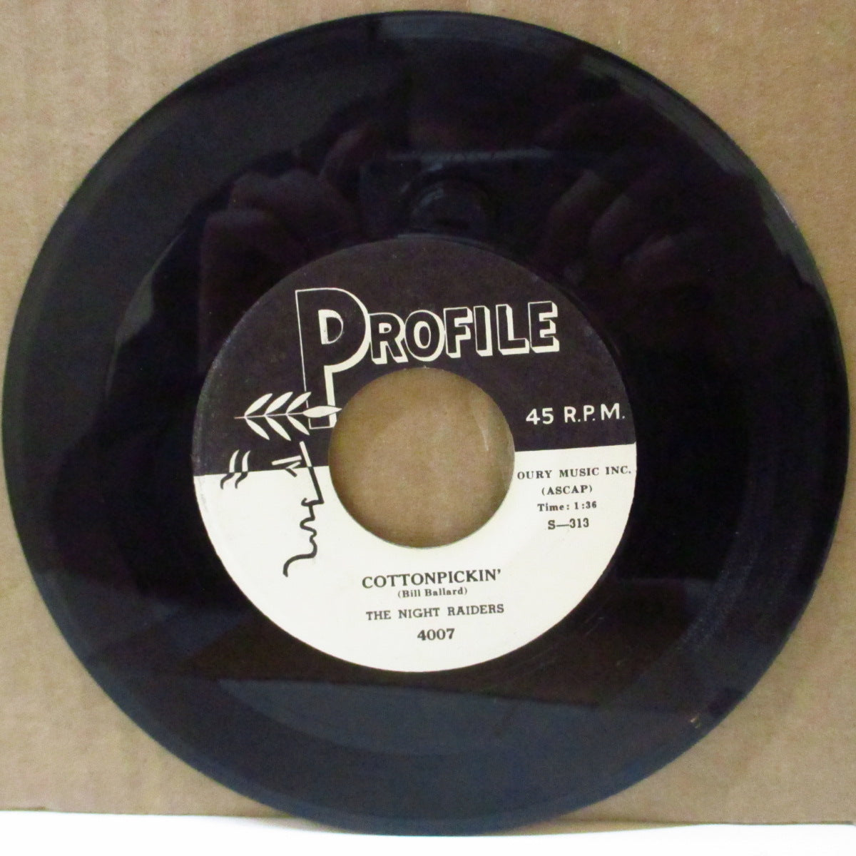 NIGHT RAIDERS Feat. MICKEY HAWKS (ミッキー・ホーキンス & ザ・ナイトレイダーズ)  - Cottonpickin' ( US '74 限定リプロ7インチ) 鉄板ロカビリー・ジャイバー！