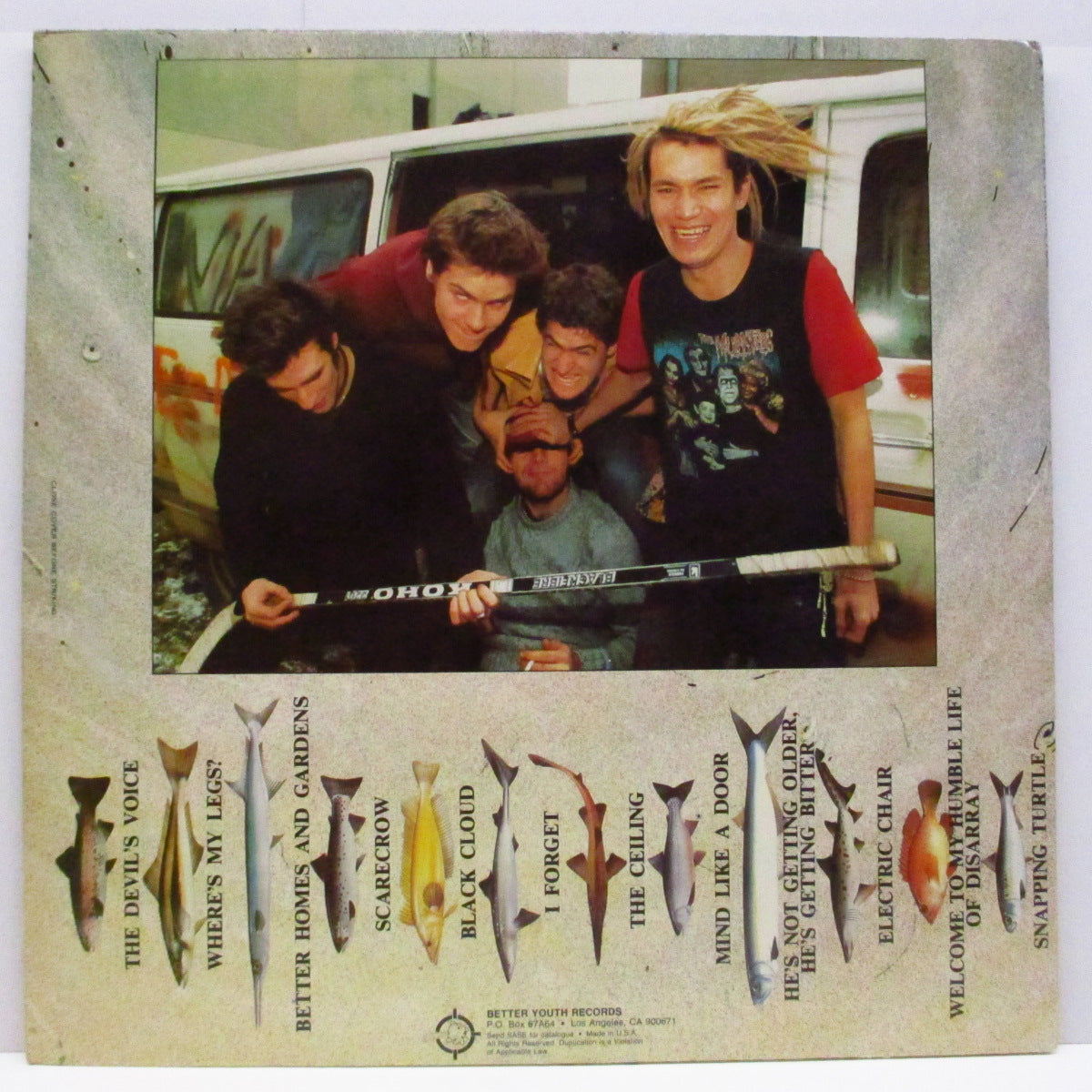 S.N.F.U. (エス・エヌ・エフ・ユー)  - If You Swear, You'll Catch No Fish (US '86 オリジ「赤ラベ」黒盤 LP+インサート）セカンド！