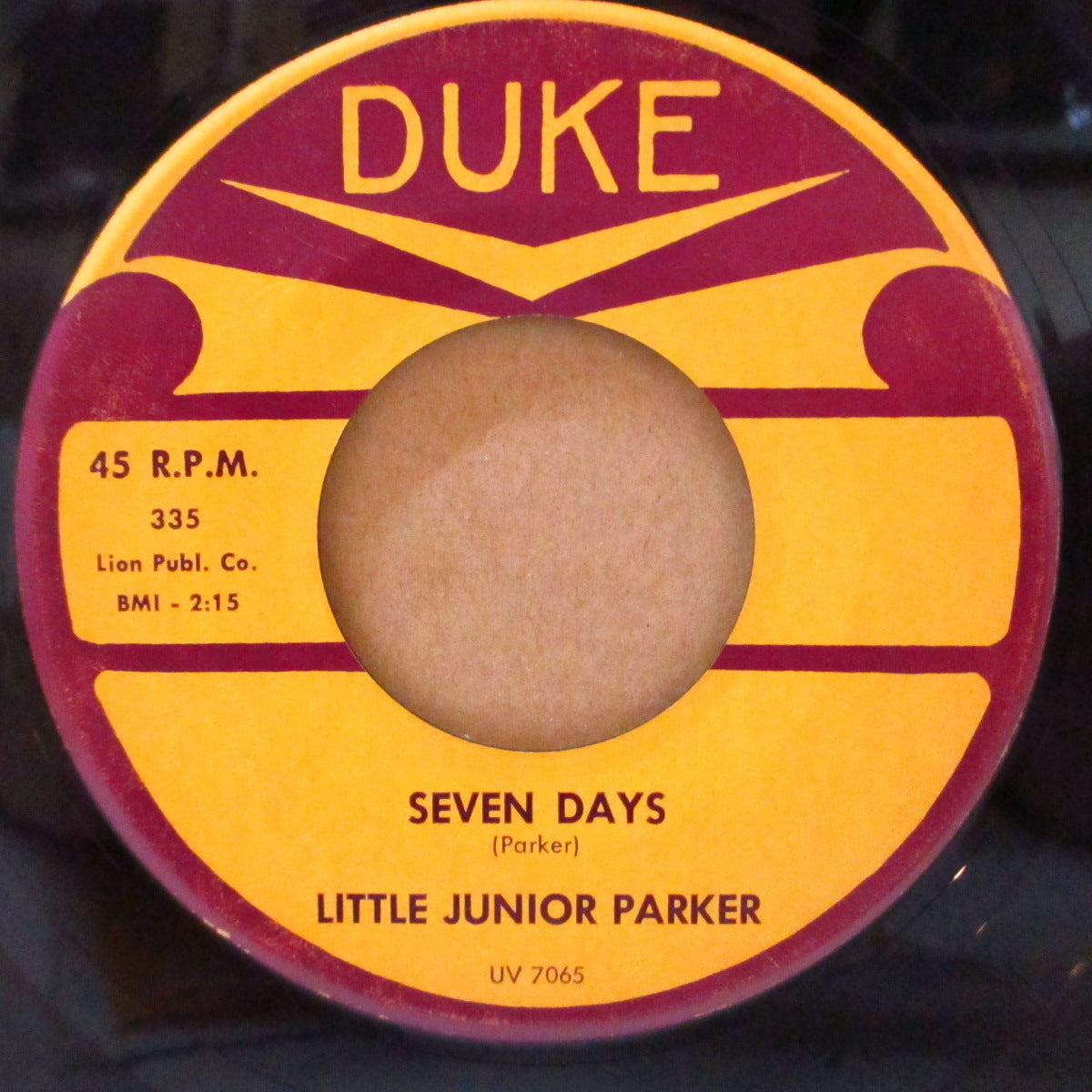 JUNIOR PARKER (LITTLE JUNIOR PARKER) (リトル・ジュニア・パーカー)  - Driving Wheel / Seven Days (US '61 オリジナル7インチ)ブルース古典曲の猛毒カヴァ＋フランティックR&B！