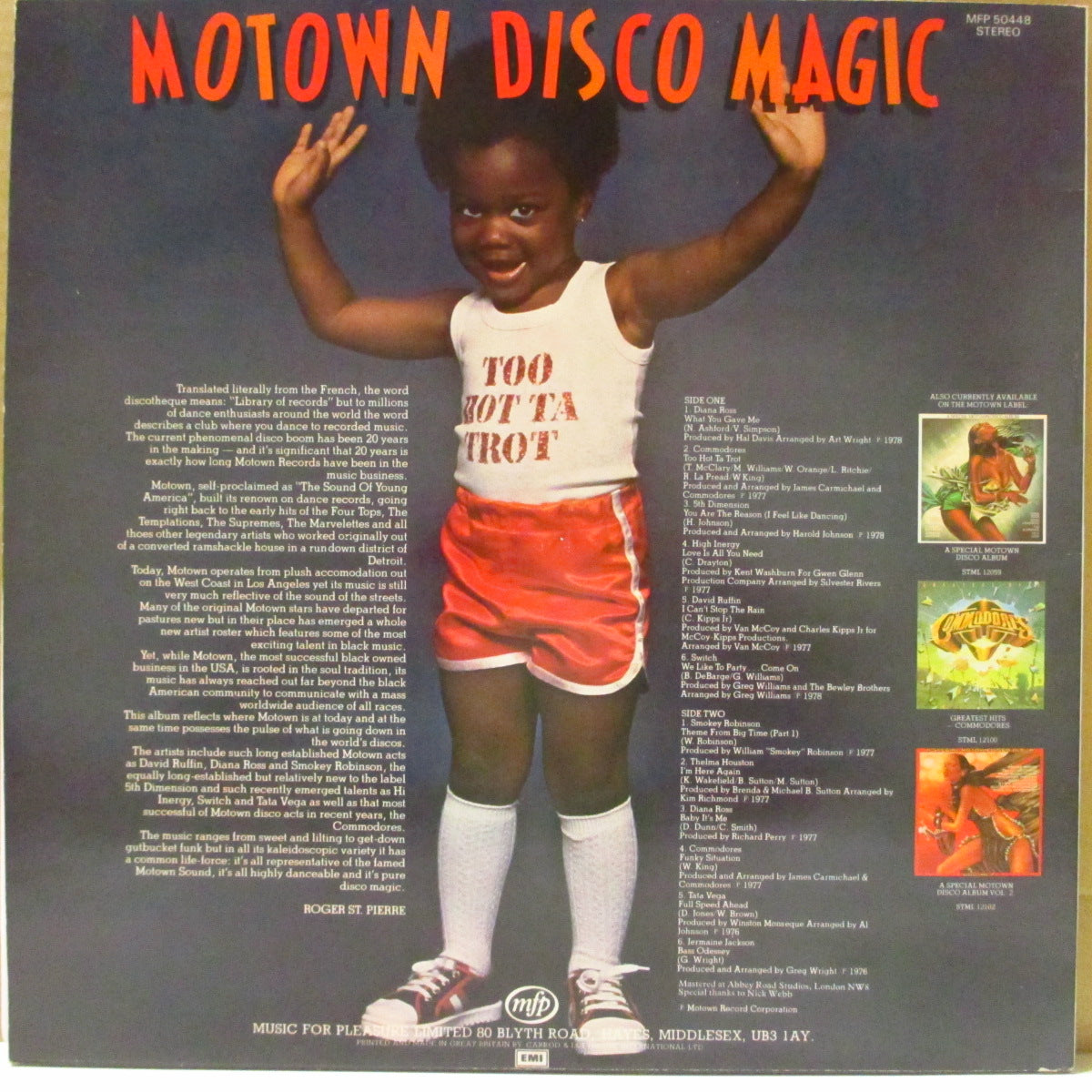 V.A. (モータウン社'76〜'78年音源ディスコ・コンピ珍盤)  - Motown Disco Magic (UK '76 オリジナル・ステレオ LP)