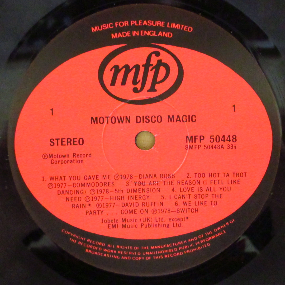 V.A. (モータウン社'76〜'78年音源ディスコ・コンピ珍盤)  - Motown Disco Magic (UK '76 オリジナル・ステレオ LP)