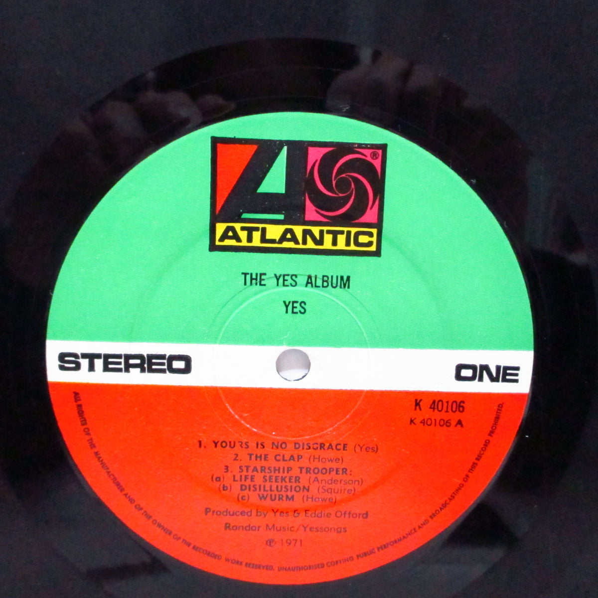 YES (イエス) - The Yes Album (UK '72年「ポリドール・プレス」再発