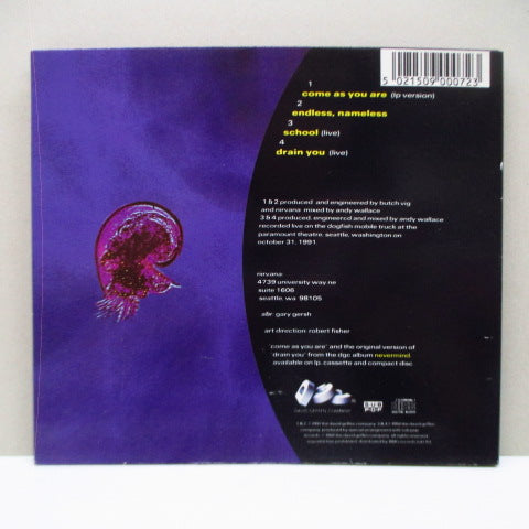 NIRVANA (ニルヴァーナ)  - Come As You Are (UK オリジナル デジパック4曲入りCD) '92年EP