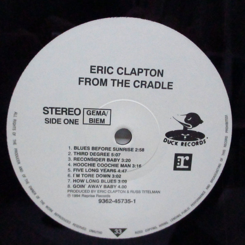 ERIC CLAPTON (エリック・クラプトン)  - From The Cradle (EU オリジナル LP/見開ジャケ)