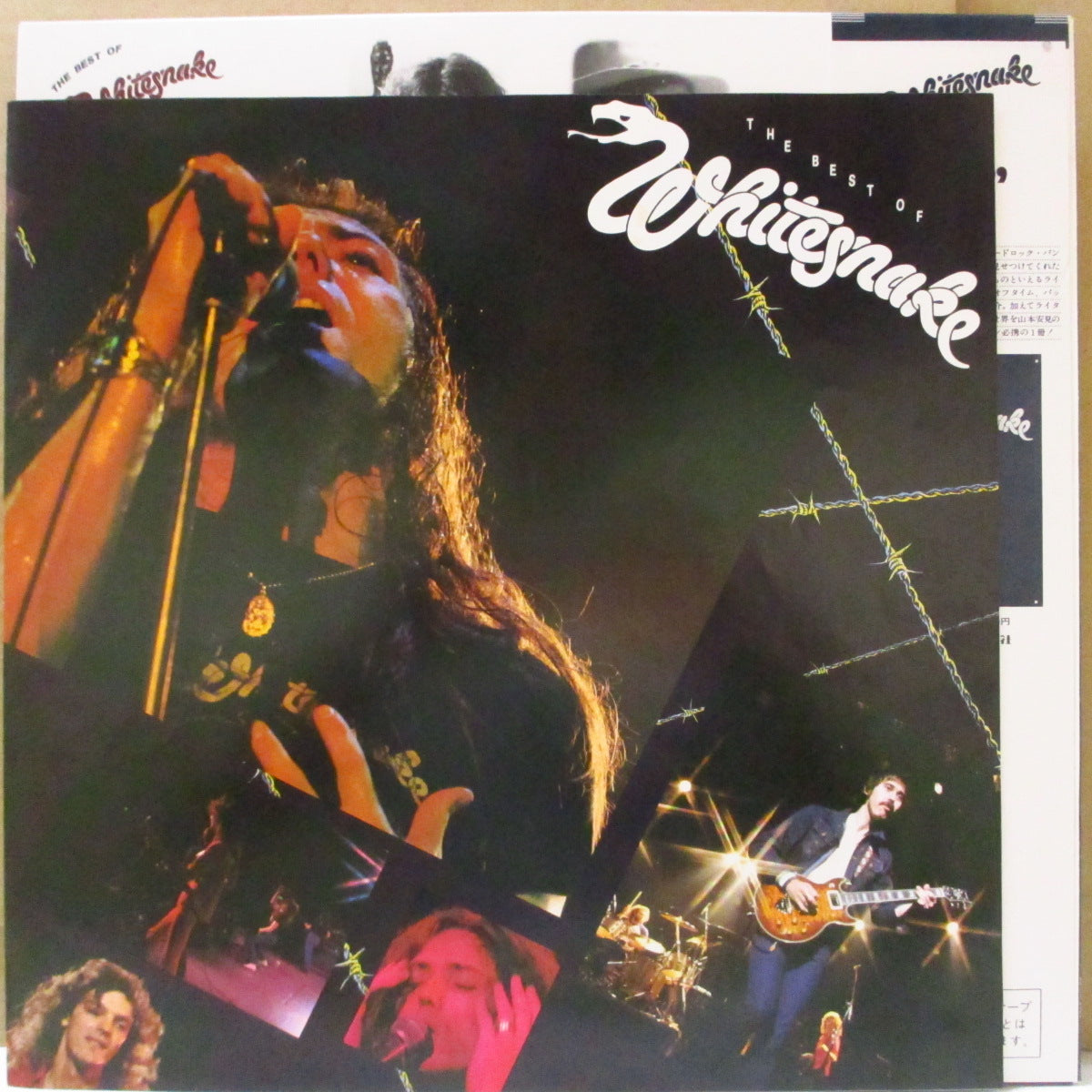 WHITESNAKE (ホワイトスネイク)  - The Best Of Whitesnake (Japan オリジナル LP+帯, カラーピンナップ兼用インサート) '81年ベストアルバム