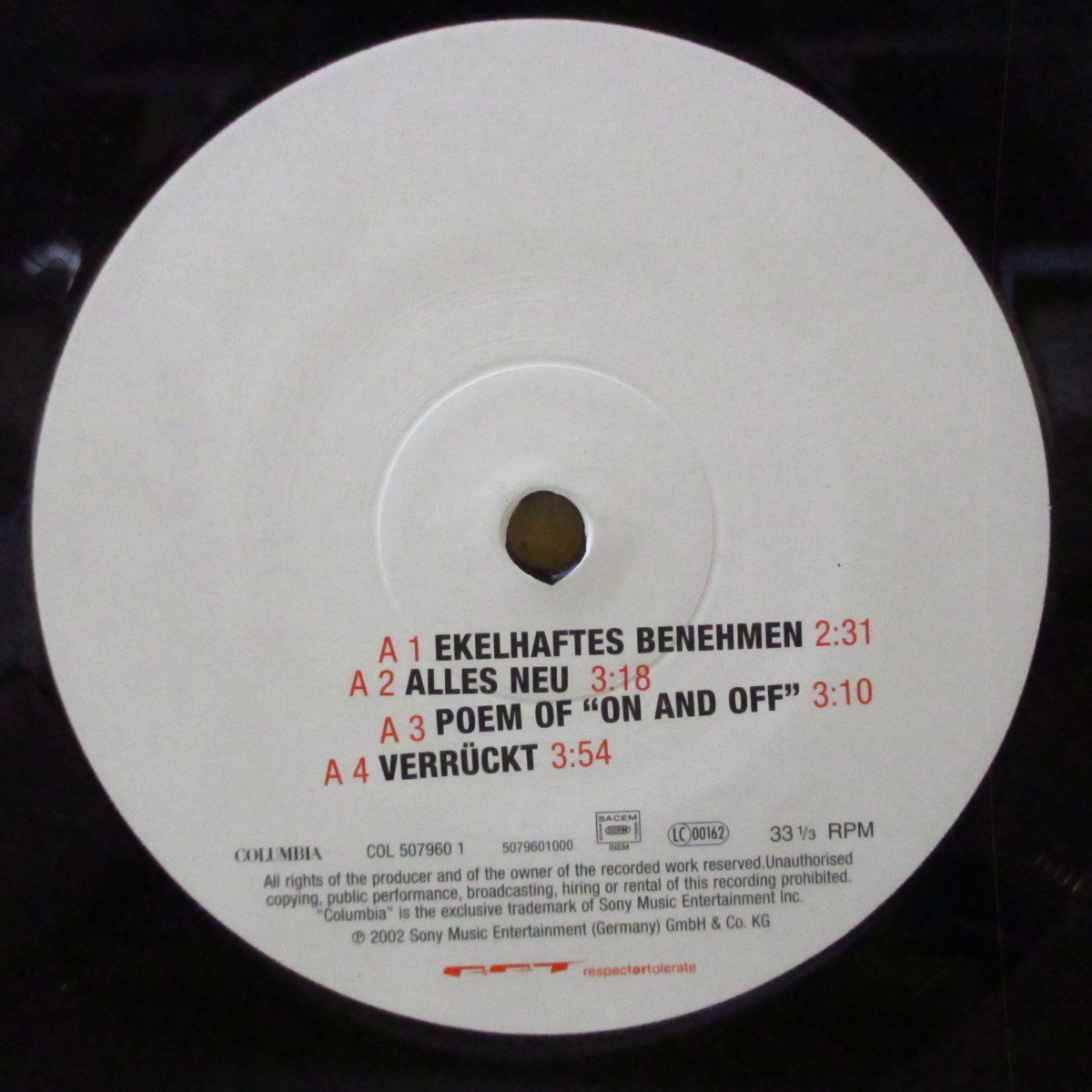 MIA. (ミア)  - Heib & Stichfest (German オリジナル 2xLP+固紙ダイカットインナー) '02年1stアルバム