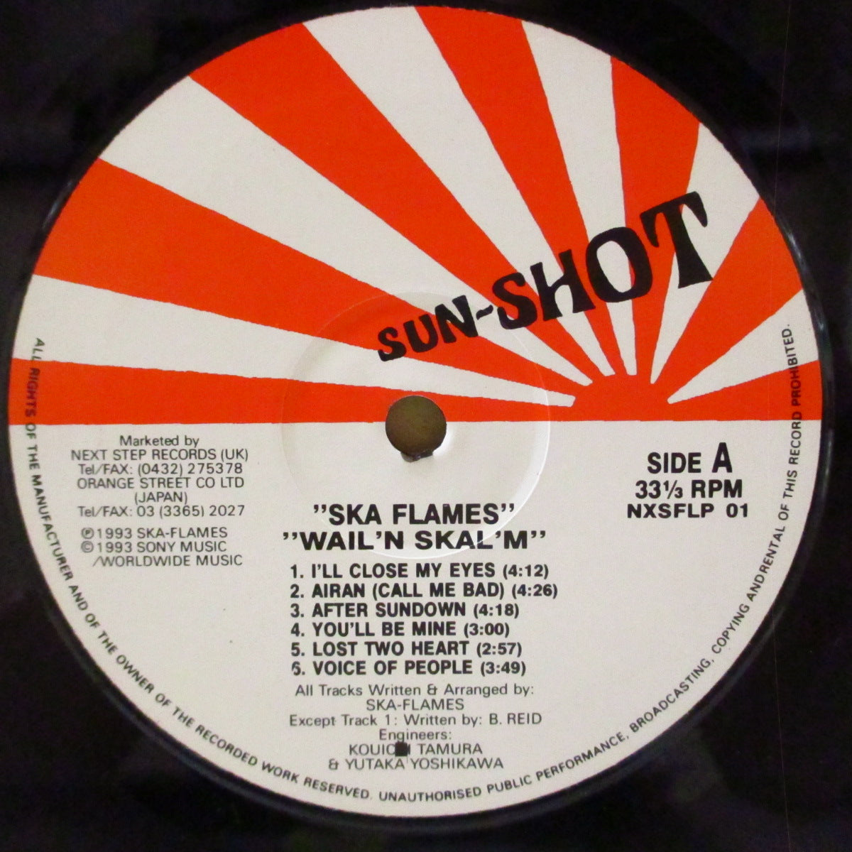 SKA FLAMES, THE (ザ・スカ・フレイムズ)  - Wail'n Skal'm (UK '93 オリジナル LP) 2ndアルバム