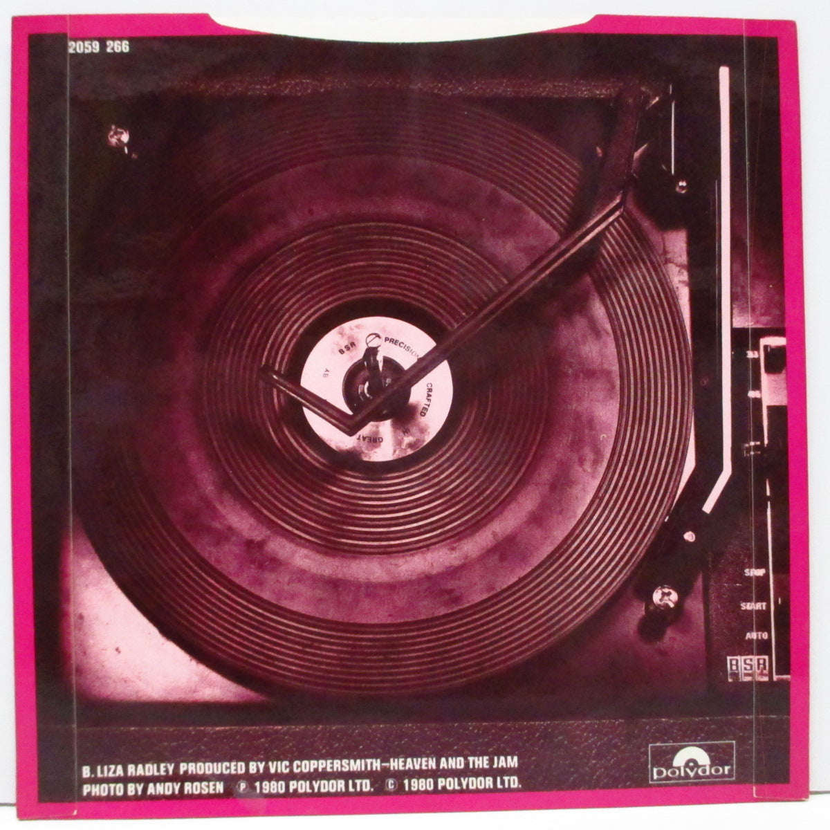 JAM, THE (ザ・ジャム)  - Start! / Liza Radley (UK オリジナル「フラットセンター」7"/両面コーティング折り返ジャケ) フレンチプレス Ver!