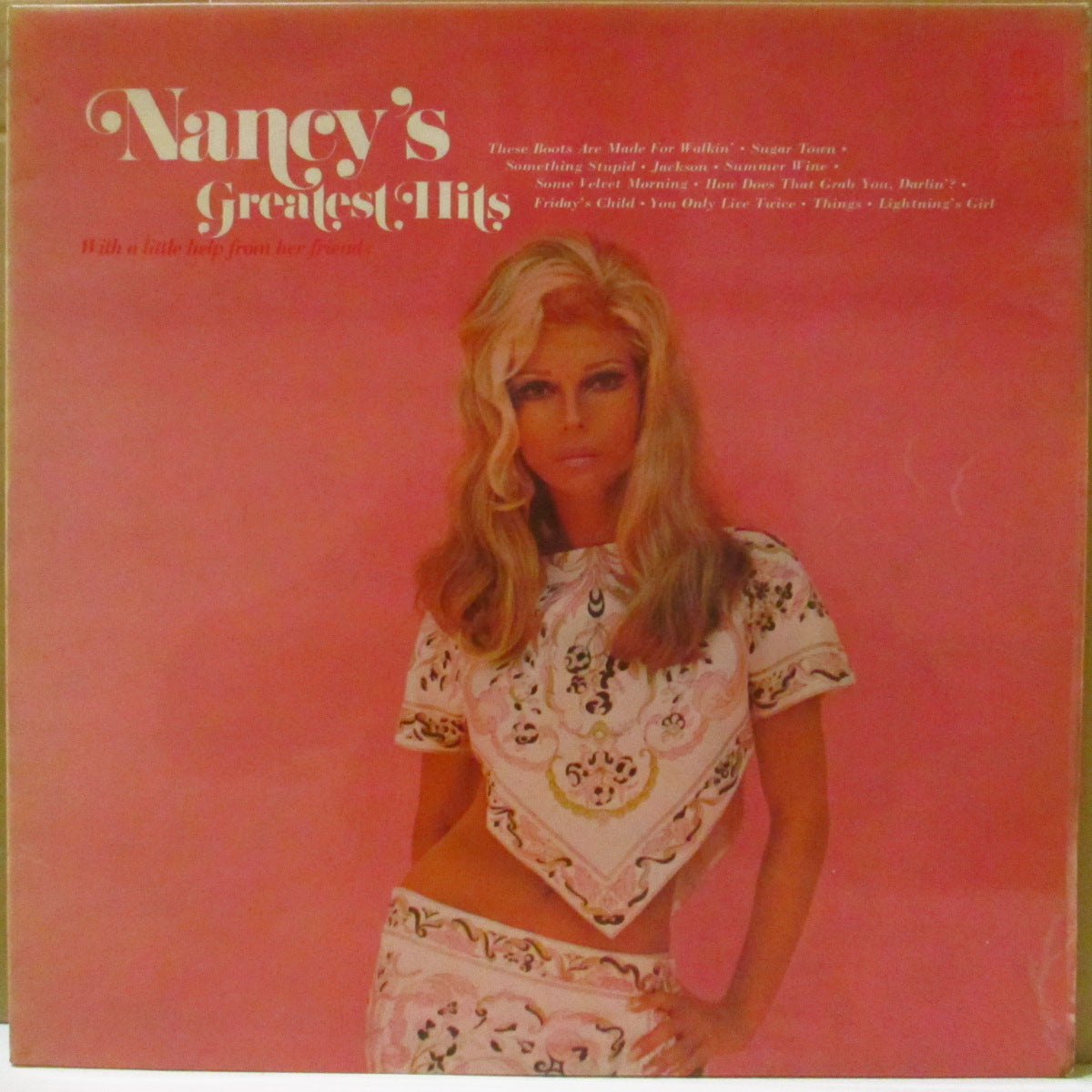 NANCY SINATRA (ナンシー・シナトラ)  - Nancy's Greatest Hits (UK 70's「K品番」セカンドプレス・ステレオLP/両面コーティング・ジャケ) ベスト全11曲