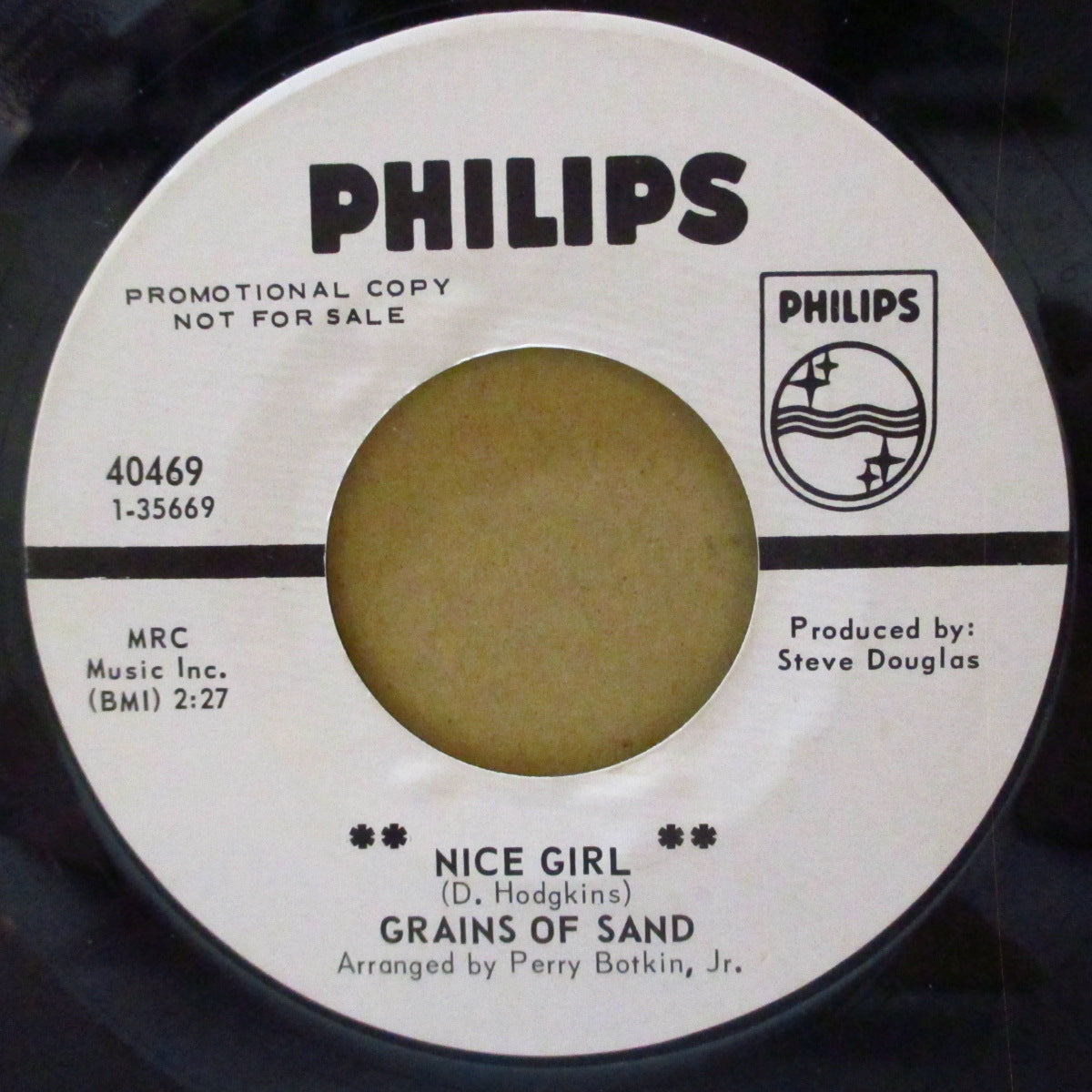 GRAINS OF SAND (グレインズ・オブ・サウンド)  - Drop Down Sometime / Nice Girl (US '67 プロモ・白ラベ7インチ)サンシャインポップ調ビート（ノーザン）ポップ！