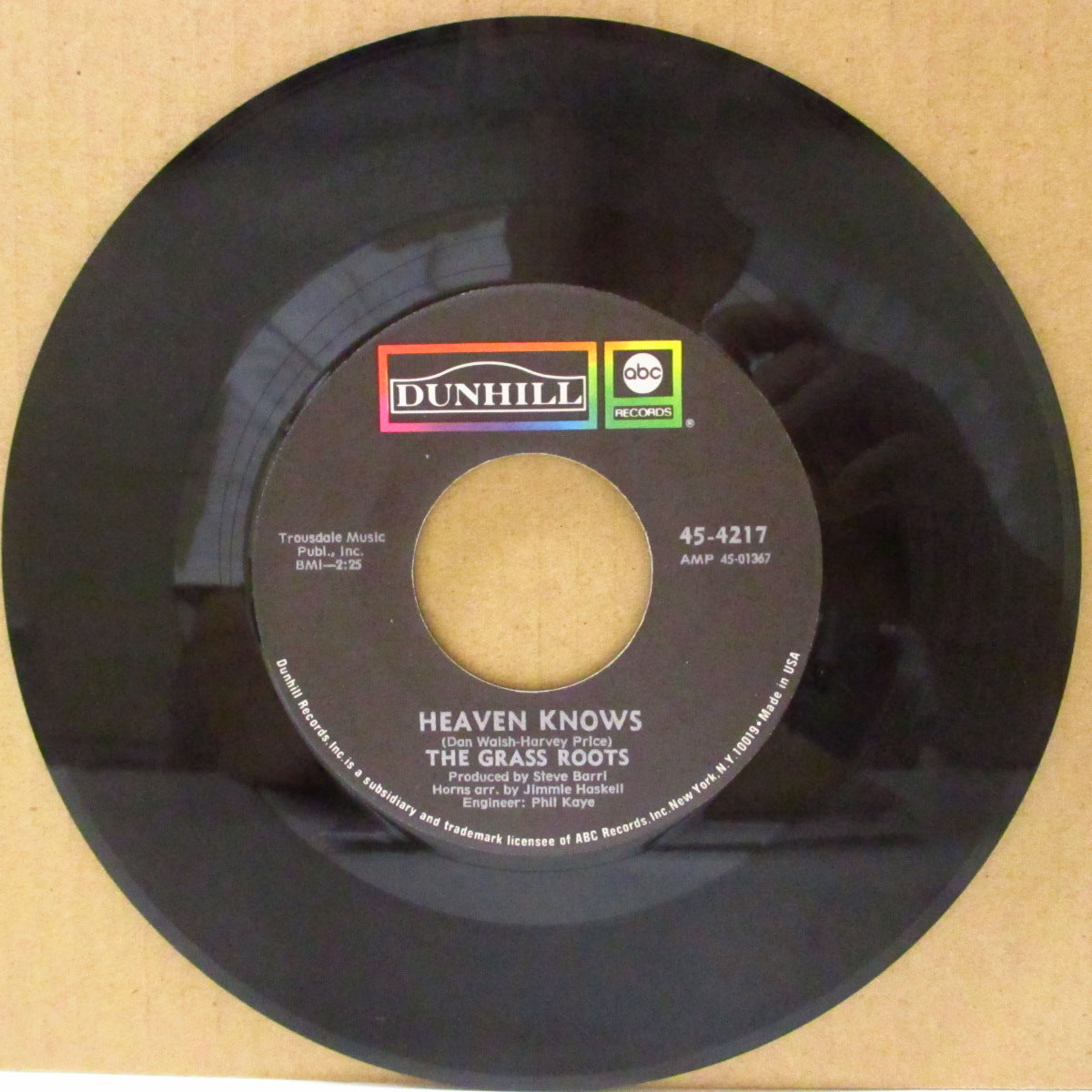 GRASS ROOTS, THE (ザ・グラス・ルーツ)  - Heaven Knows (US '69 オリジナル 7インチ) ノーザン・ポップ！