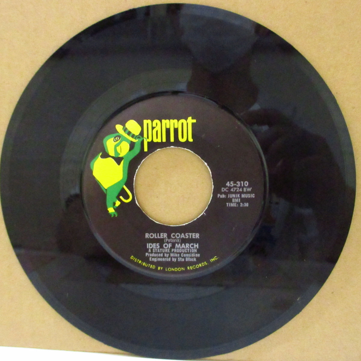 IDES OF MARCH, THE (ジ・アイズ・オブ・マーチ)  - Roller Coaster (US '66 オリジナル7インチ)「ペブルス Vol.10」収録ポップ・ガレージ名曲！