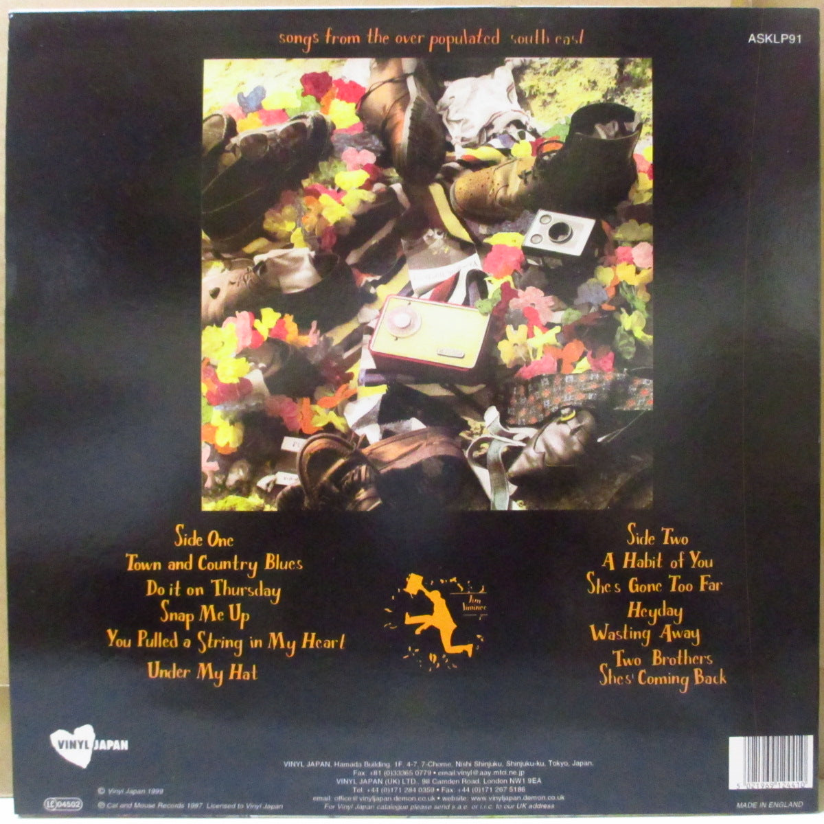 JIM JIMINEE (ジム・ジミニー)  - Welcome To Hawaii (UK '99 再発 LP+インサート) '87年1stアルバム