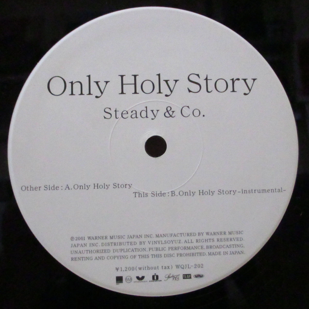 STEADY & CO. (ステディ・アンド・コー)  - Only Holy Story (Japan オリジナル 12インチ/ダイカットスリーブ) '01年シングル