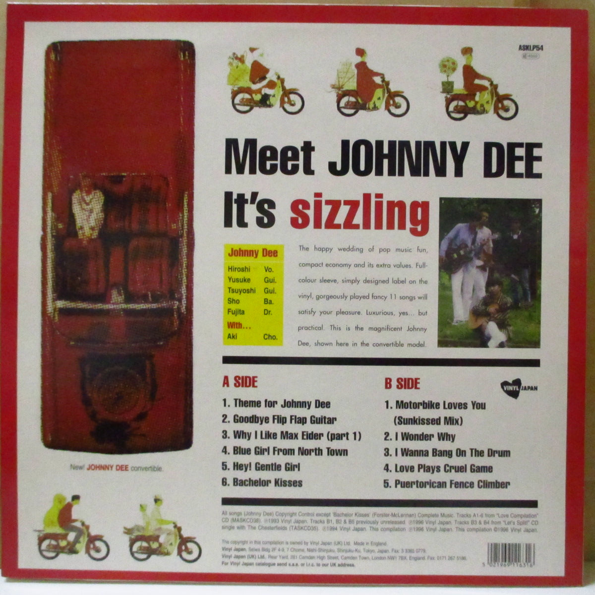 JOHNNY DEE (ジョニー・ディー) - Love Compilation (UK 限定「ライト