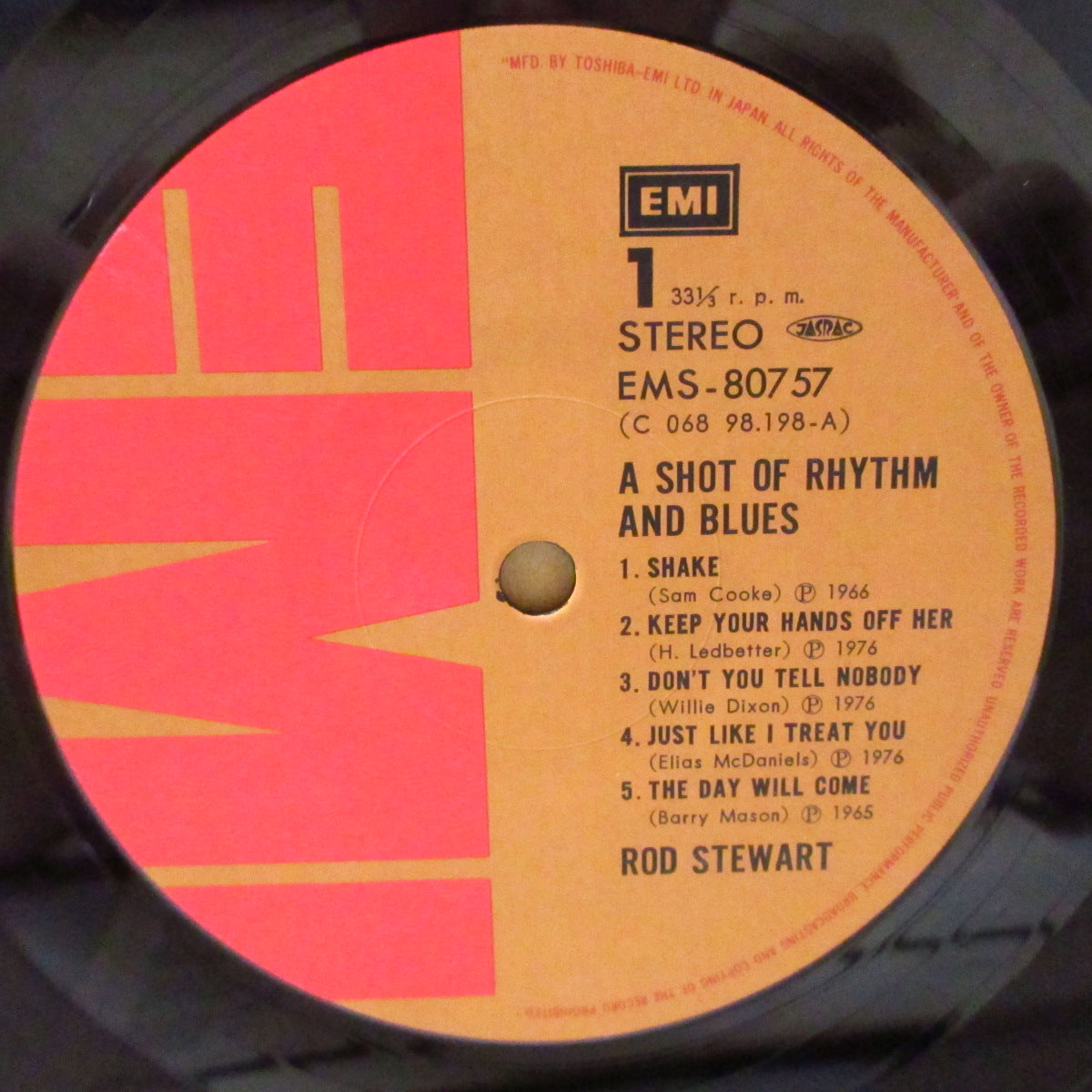 ROD STEWART (ロッド・スチュワート)  - ブルース・パワー '65〜'66 - A Shot Of Rhythm And Blues (Japan '76 オリジナル LP+インサート/帯欠) ソウル/ブルース・カバーコンピ