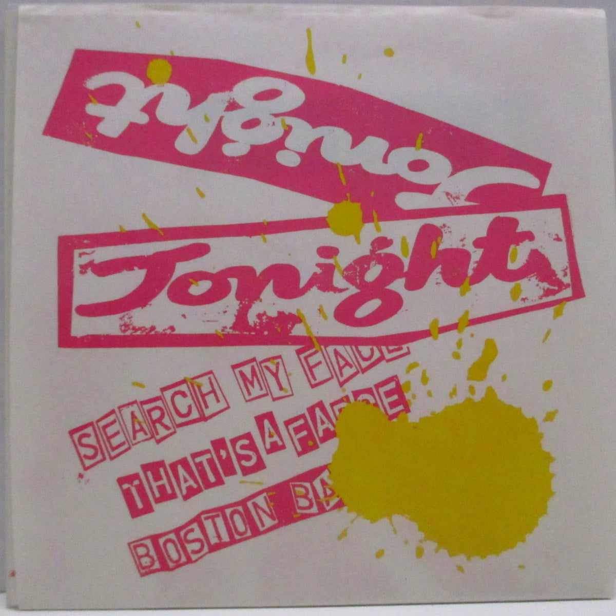 TONIGHT (トゥナイト)  - Search My Face (Japan '96 オリジナル3曲入り 7"/光沢固紙製ジャケ+限定「アウター」ジャケ付）