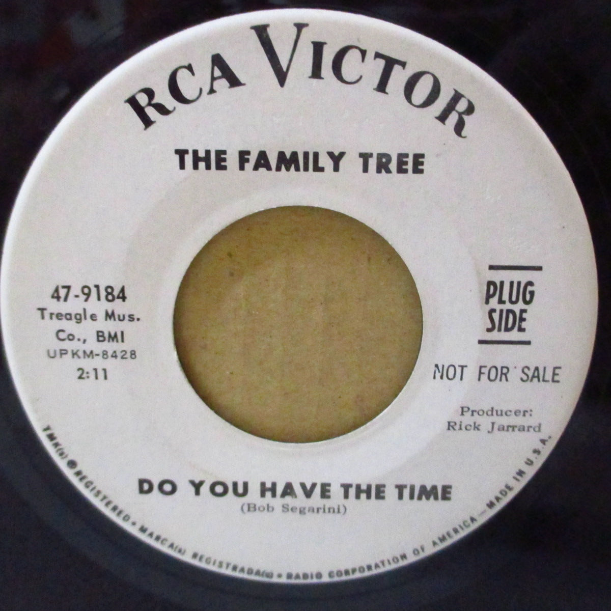 FAMILY TREE, THE (ザ・ファミリー・トゥリー)  - Do You Have The Time (US '67 プロモ・白ラベ 7インチ)ビートルズ調フォーキーソフトポップ！
