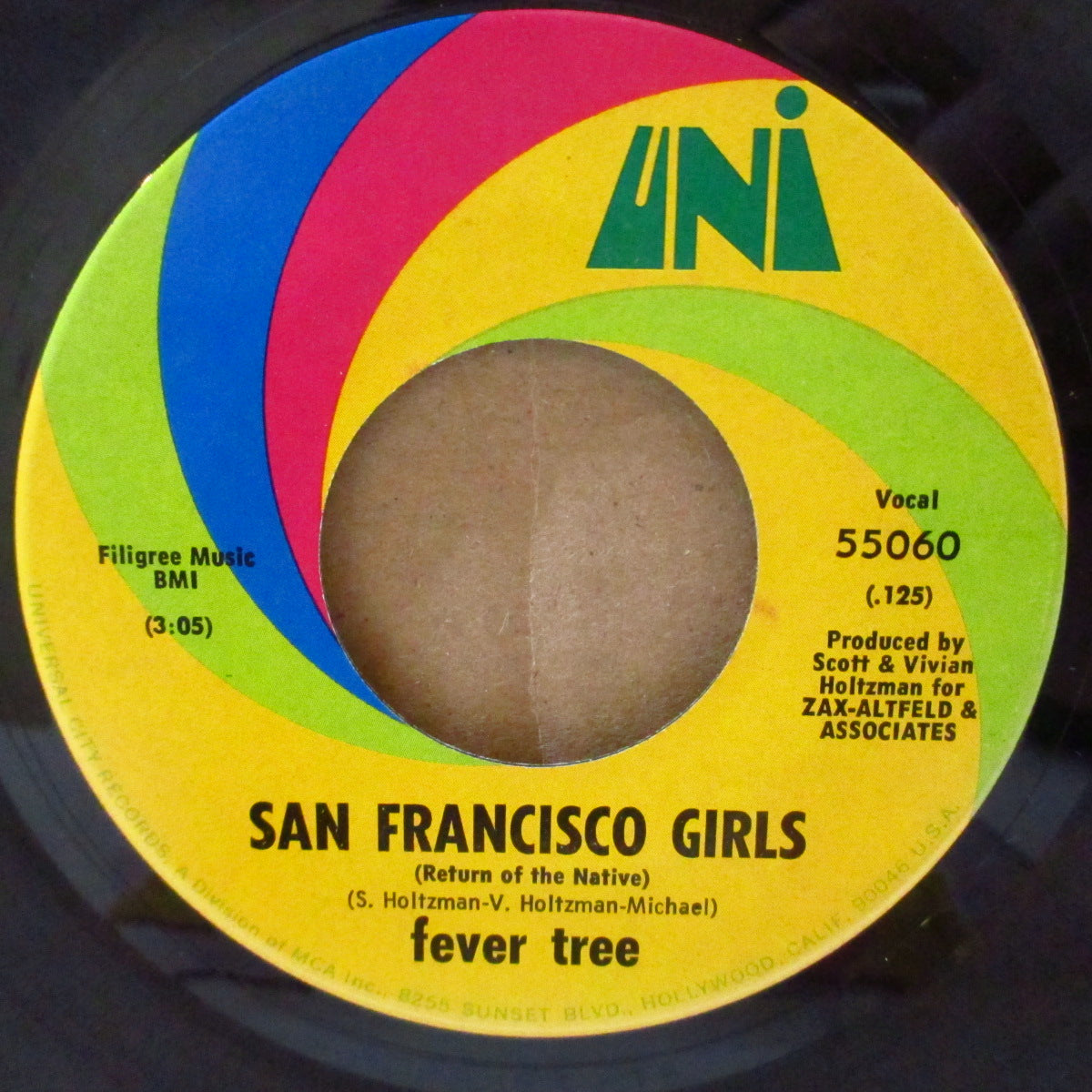 FEVER TREE (フィーヴァー・トゥリー)  - San Francisco Girls (US '68 オリジナル7インチ+カンパニースリーブ)サイケビート！