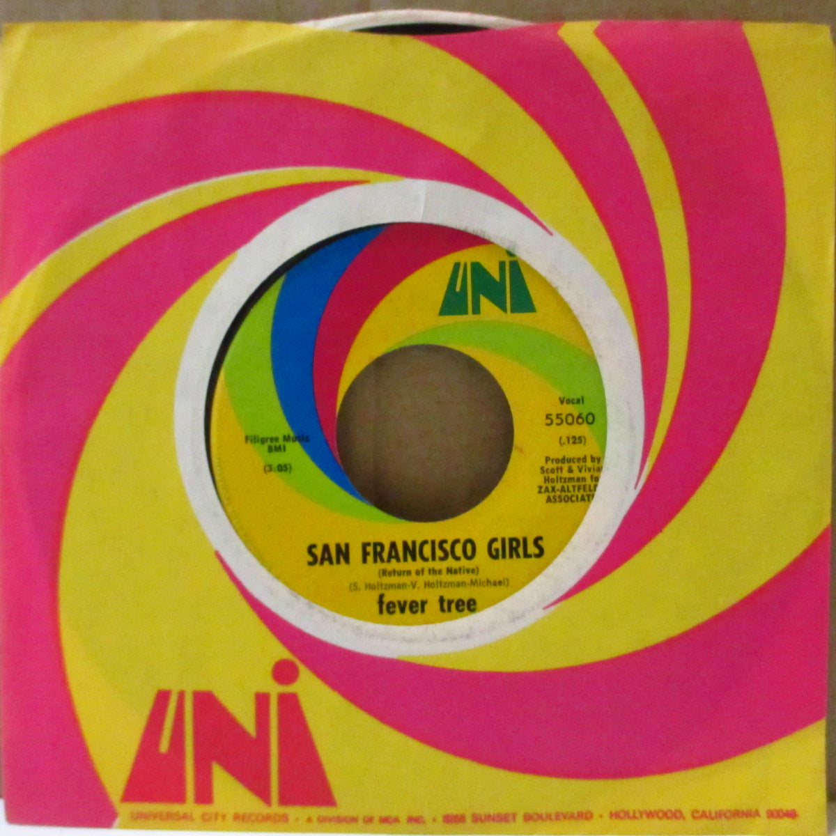 FEVER TREE (フィーヴァー・トゥリー)  - San Francisco Girls (US '68 オリジナル7インチ+カンパニースリーブ)サイケビート！