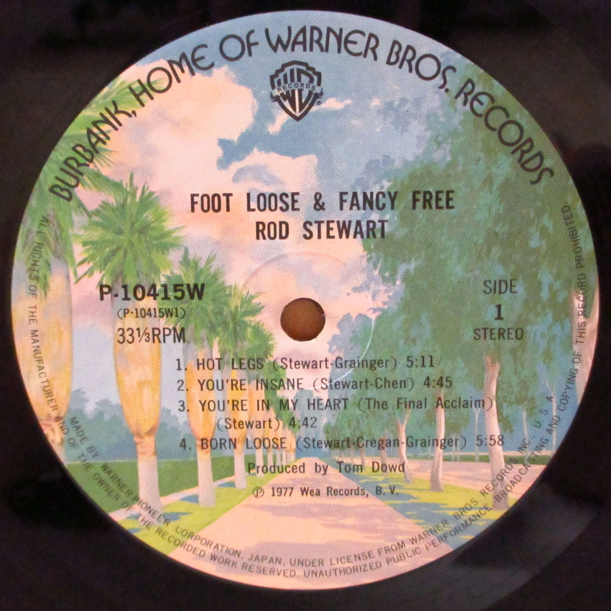 ROD STEWART (ロッド・スチュワート)  - 明日へのキック・オフ - Foot Loose & Fancy Free (Japan '77 オリジナル LP+インサート, ブックレット/帯欠) 8thアルバム