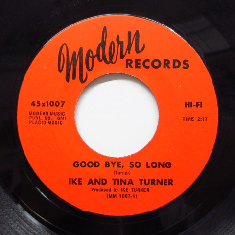 IKE & TINA TURNER (アイク＆ティナ・ターナー)  - Good Bye,So Long (Orig)