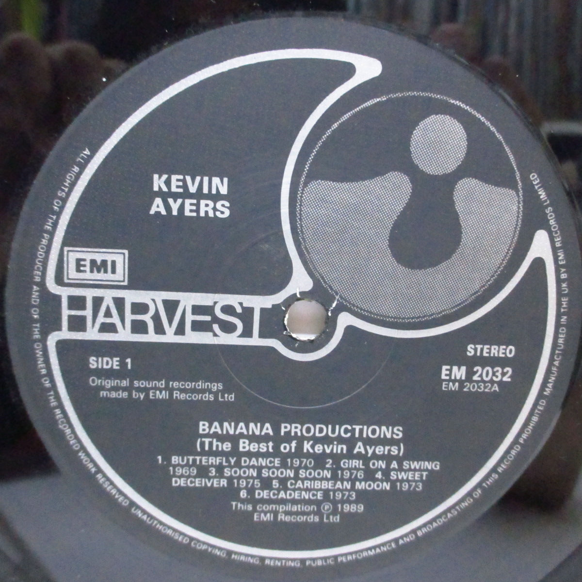 KEVIN AYERS (ケヴィン・エアーズ)  - Banana Productions : The Best Of Kevin Ayers (EU オリジナル 2xLP/見開ジャケ）全23曲ベスト盤！