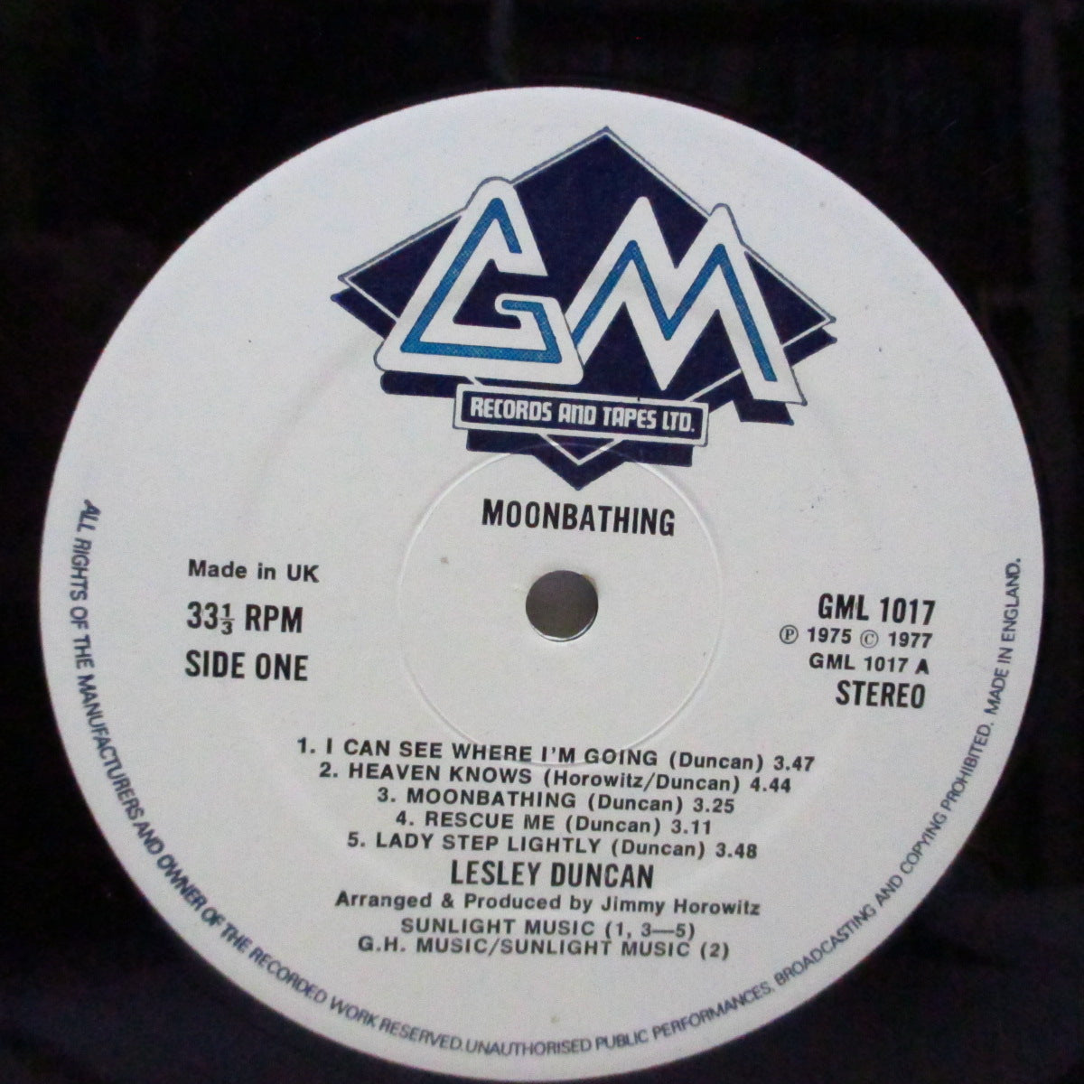 LESLEY DUNCAN (レズリー・ダンカン) - Moon Bathing (UK '77 再発「新