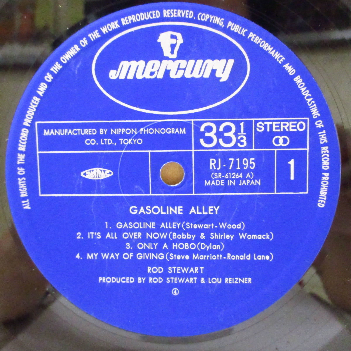 ROD STEWART (ロッド・スチュワート)  - ガソリン・アレイ - Gasoline Alley (Japan '76 再発 LP+インサート/帯欠) '70年2ndアルバム