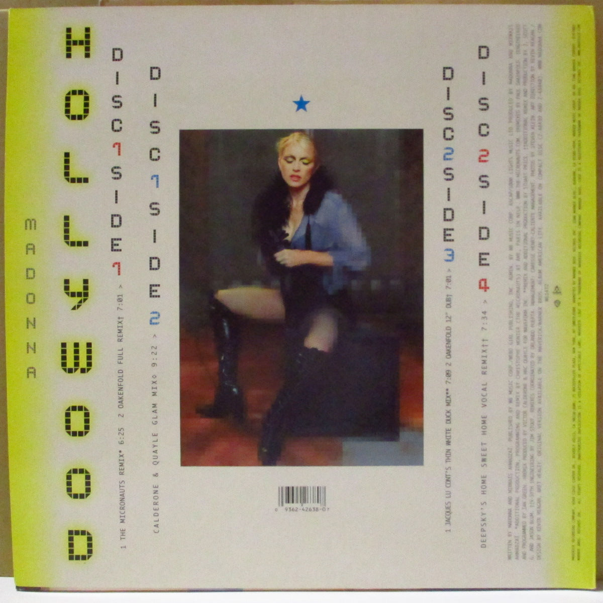 MADONNA (マドンナ)  - Hollywood (UK '03 オリジナル33回転6曲入り「W614T2」「銀&青ラベ」 2x12インチ) リミックスEP