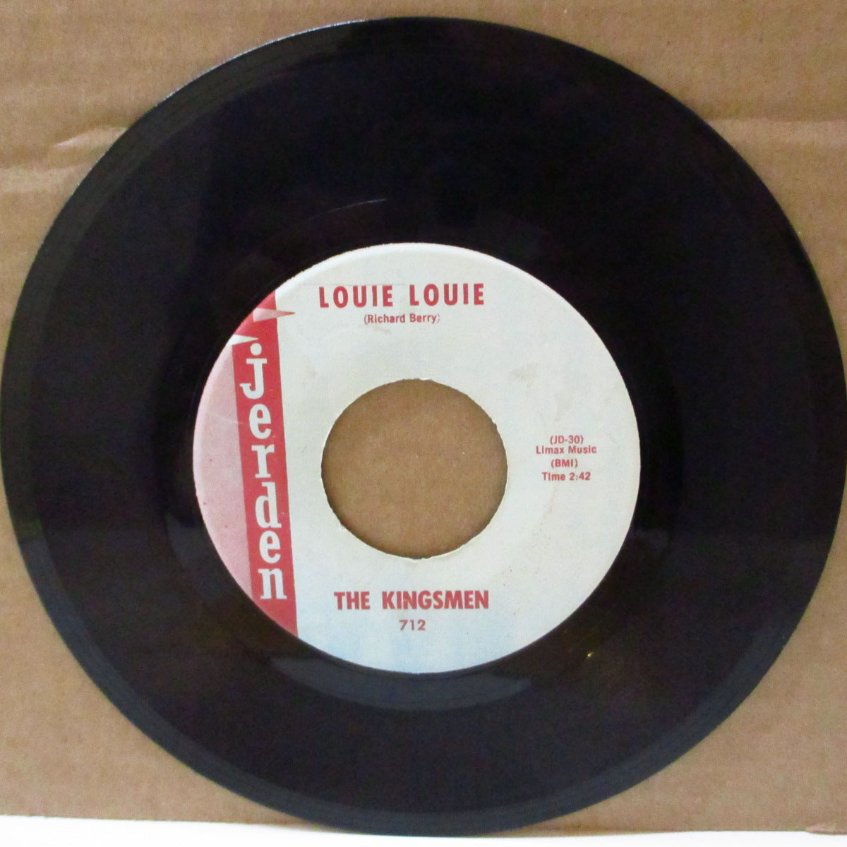 KINGSMEN (キングスメン)  - Louie Louie / Haunted Castle (US '63 初回 JERDEN社オリジナル7インチ) 「ルイ・ルイ」カバー名曲の初盤！