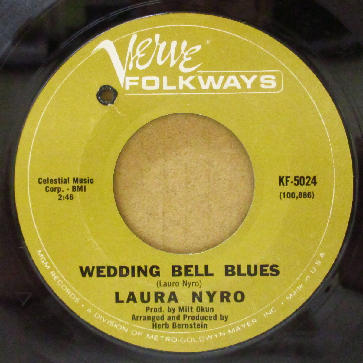 LAURA NYRO (ローラ・ニーロ)  - Wedding Bell Blues / Stoney End (US '66 オリジナル 7インチ)フィフス・ディメンションとバーブラ・ストライサンドのカバー原曲