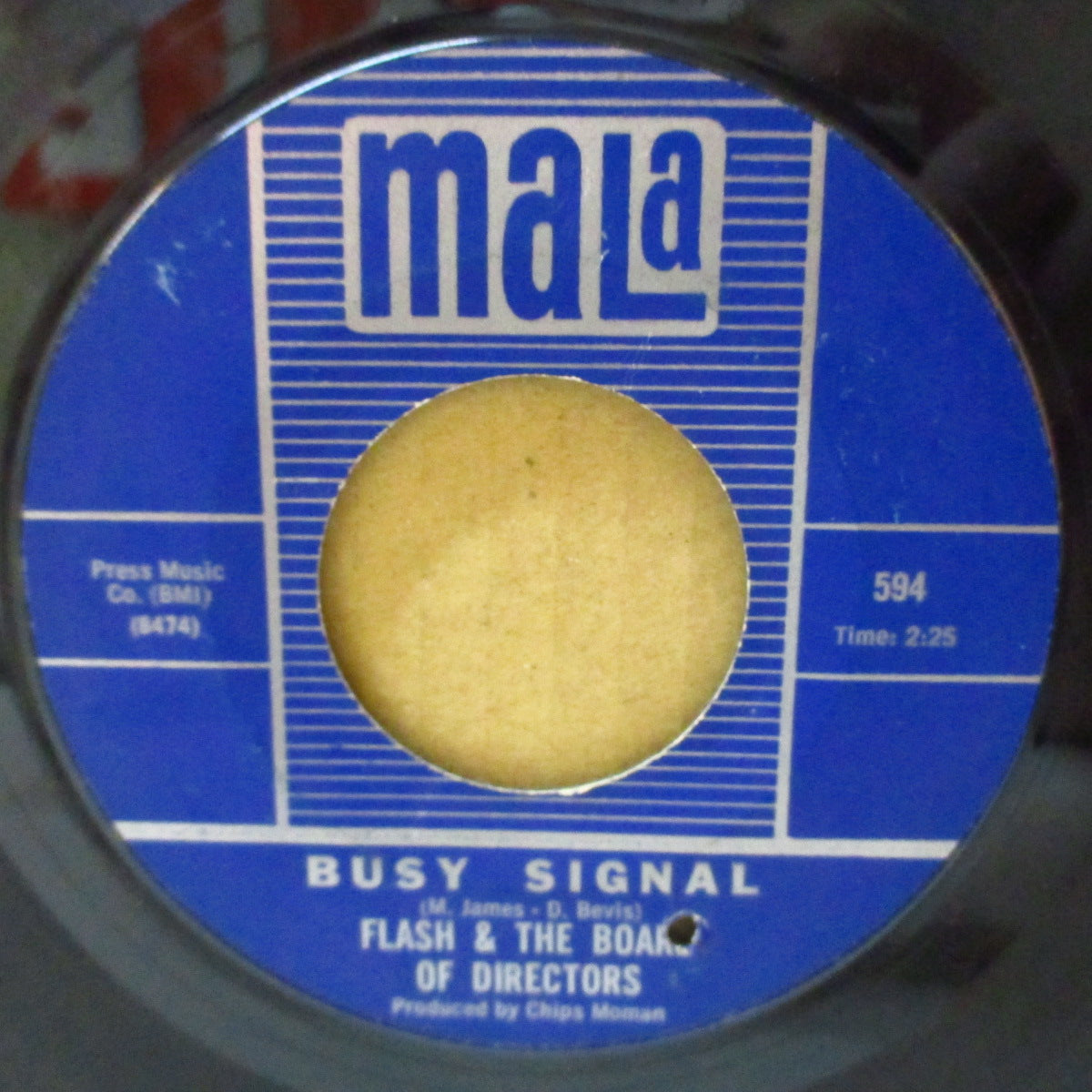 FLASH ＆ THE BOARD OF DIRECTORS (フラッシュ＆ザ・ボード・オブ・ダイレクションズ)  - Busy Signal / Love Ain't Easy (US '67 オリジナル「銀ライン入り青紙ラベ」7インチ)ビートルズ調哀愁美メロ・ポップス！