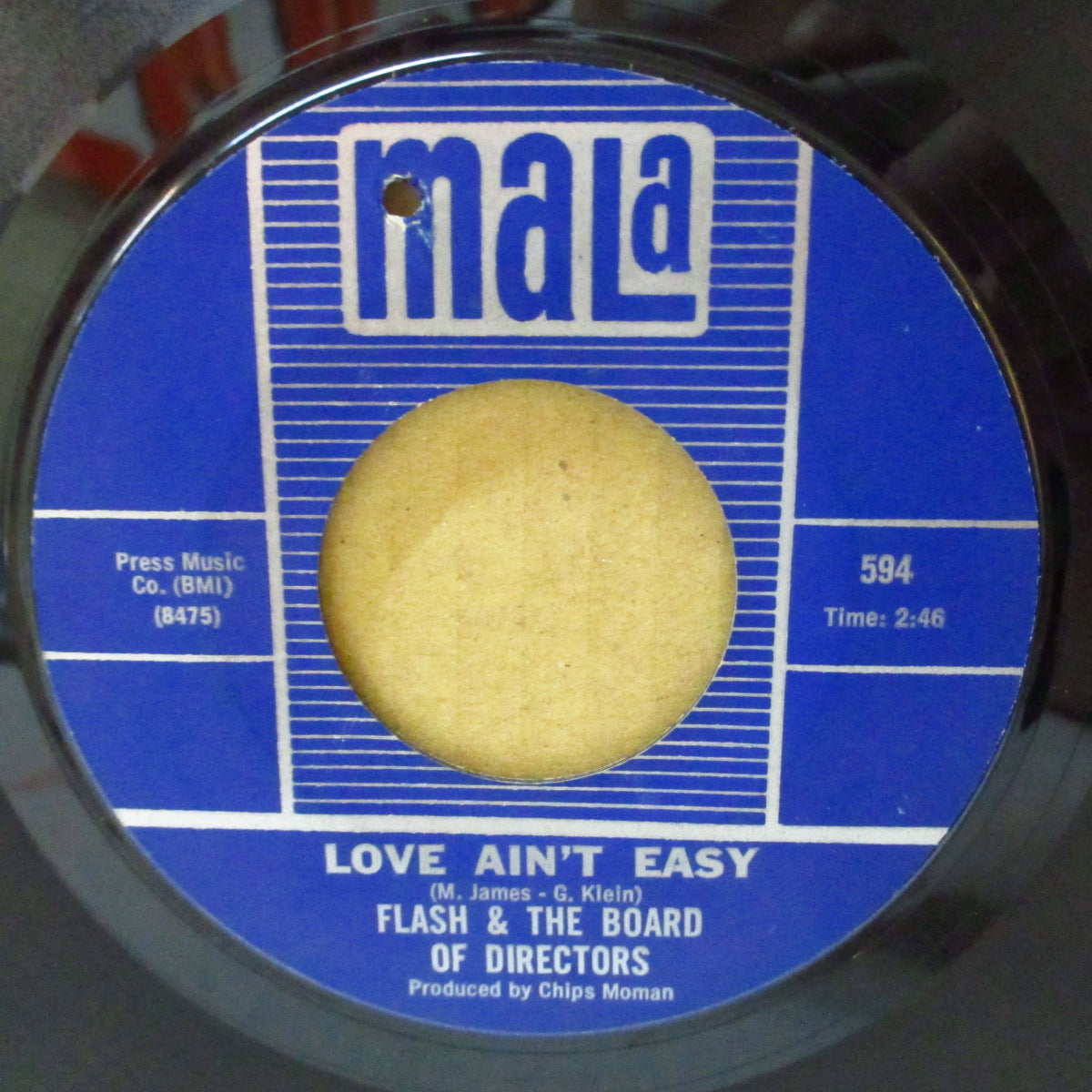 FLASH ＆ THE BOARD OF DIRECTORS (フラッシュ＆ザ・ボード・オブ・ダイレクションズ)  - Busy Signal / Love Ain't Easy (US '67 オリジナル「銀ライン入り青紙ラベ」7インチ)ビートルズ調哀愁美メロ・ポップス！