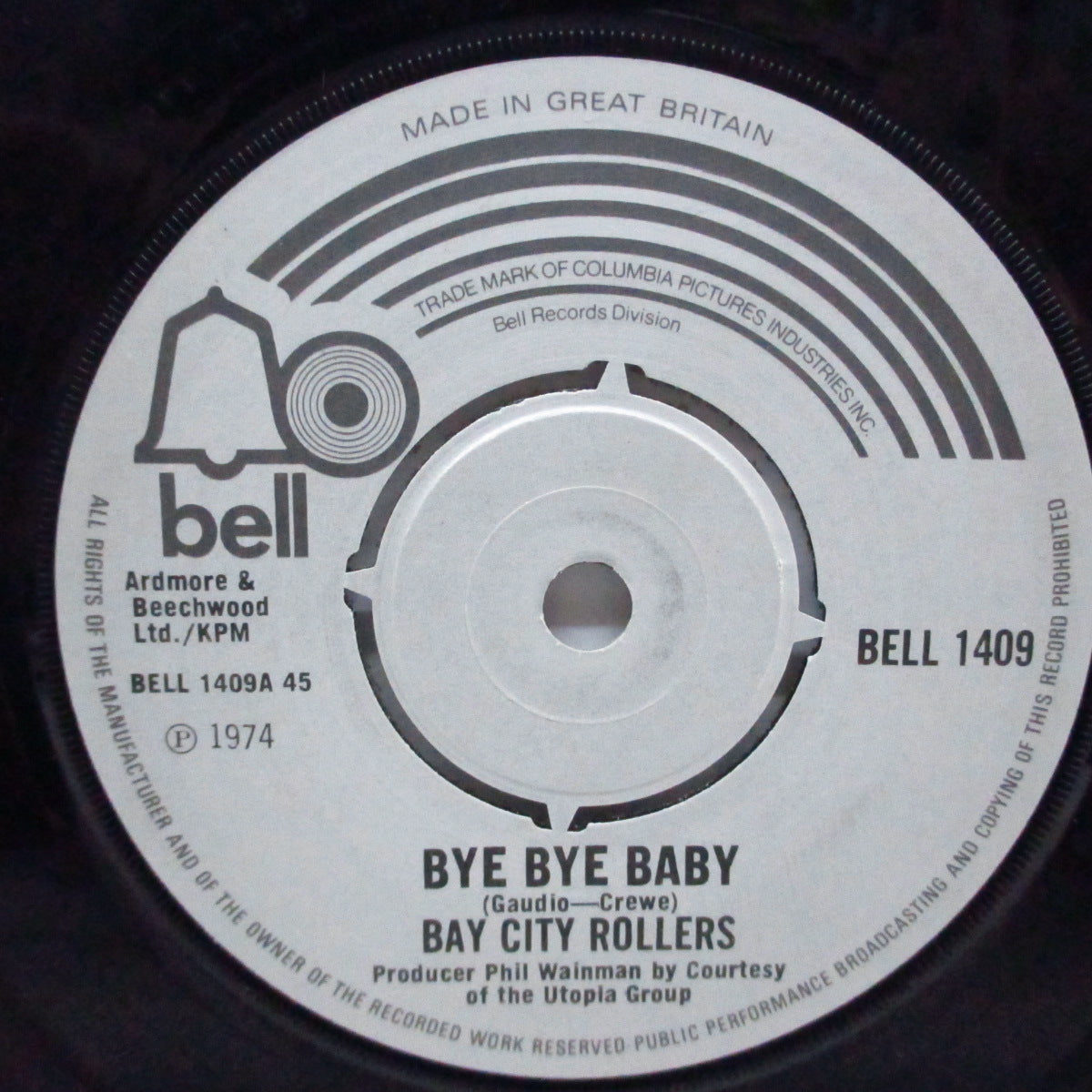 BAY CITY ROLLERS (ベイ・シティ・ローラーズ)  - Bye Bye Baby (UK オリジナル 7")