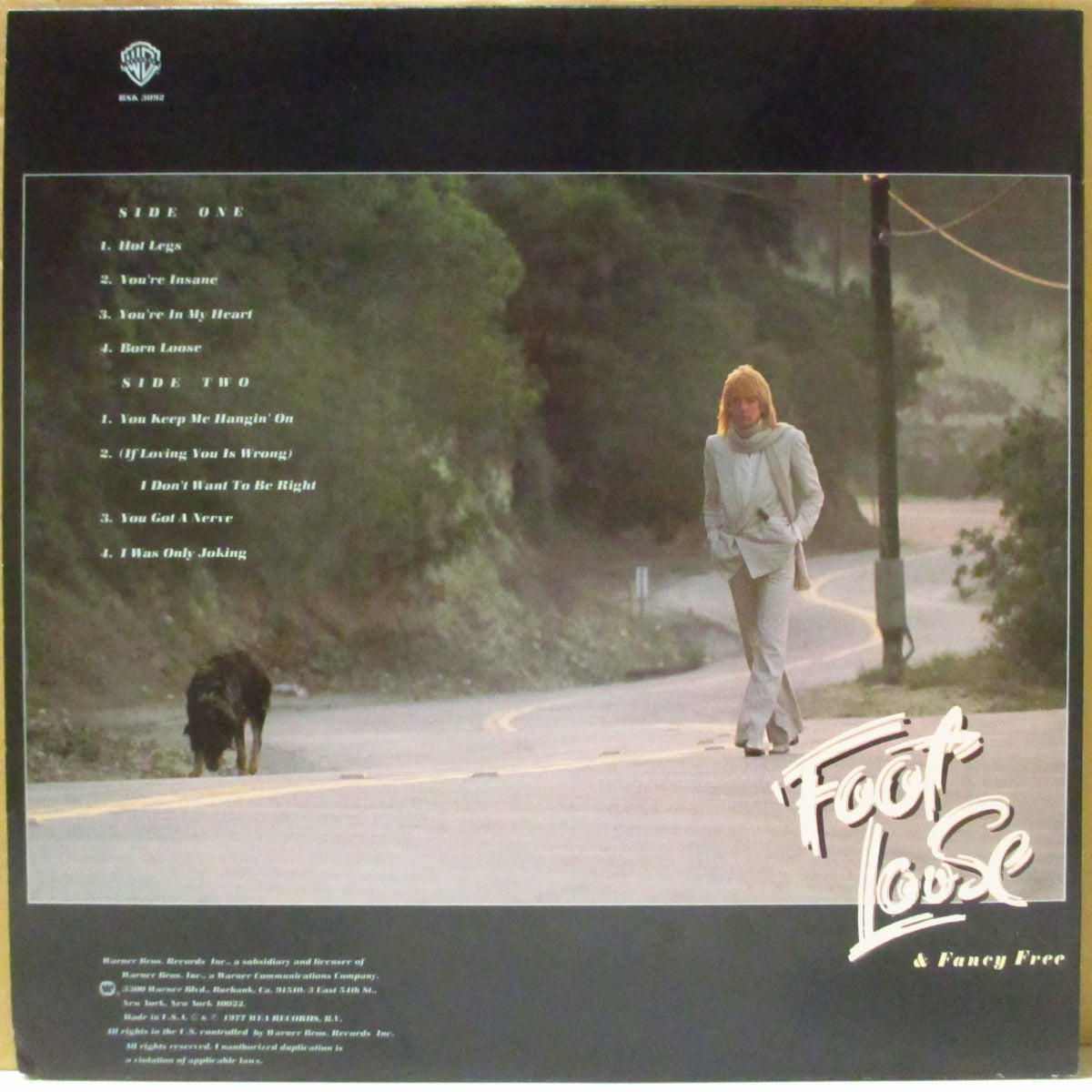 ROD STEWART (ロッド・スチュワート)  - Foot Loose & Fancy Free (US '80s 再発「カラーロゴ・クリームラベ」 LP/バーコードなし光沢ジャケ) 8thアルバム