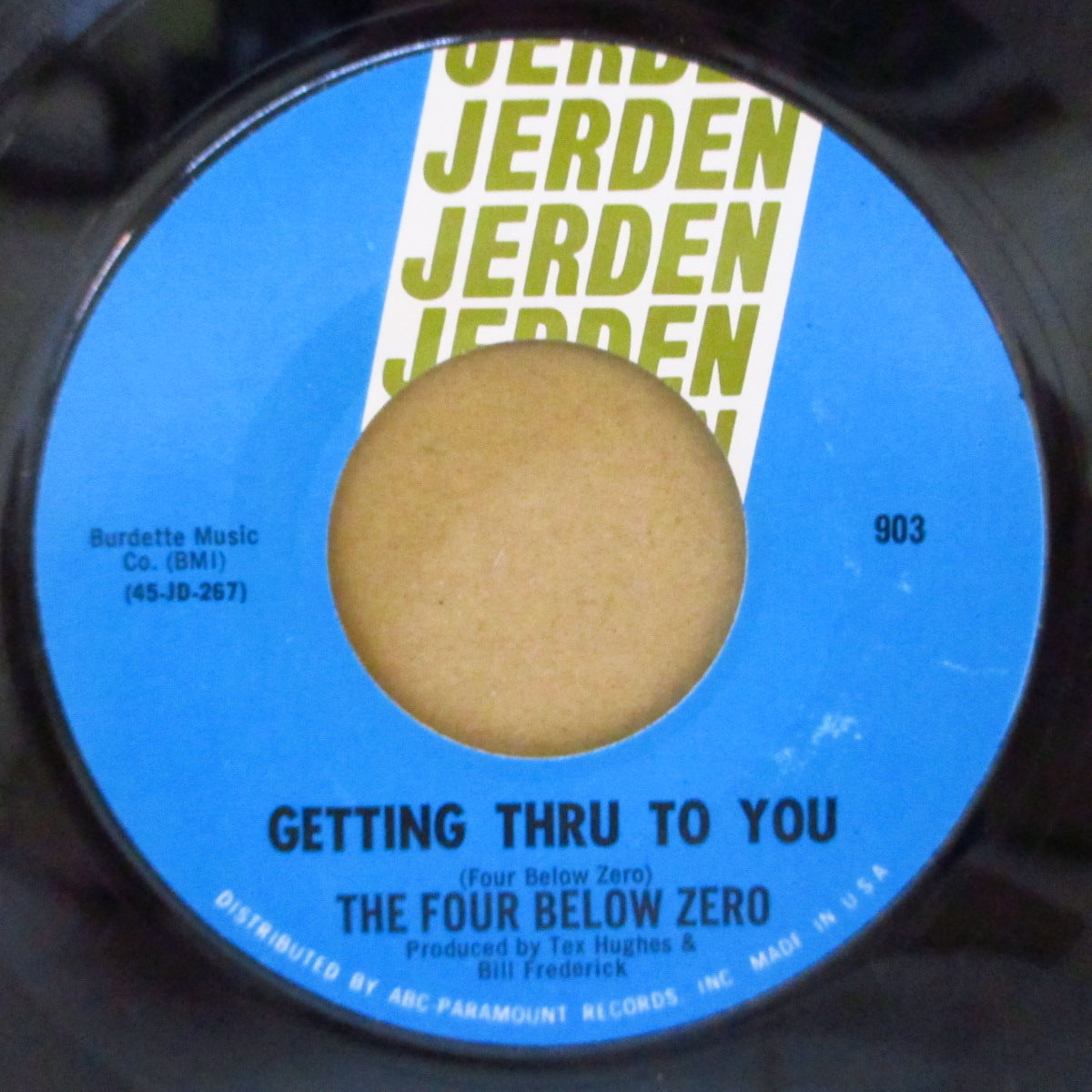 FOUR BELOW ZERO, THE (ザ・フォー・ビロウ・ゼロ)  - Getting Thru To You (US '68 オリジナル 7インチ)ブルーアイド・ガレージ・ソウル & ドアーズ調ポップ・サイケ