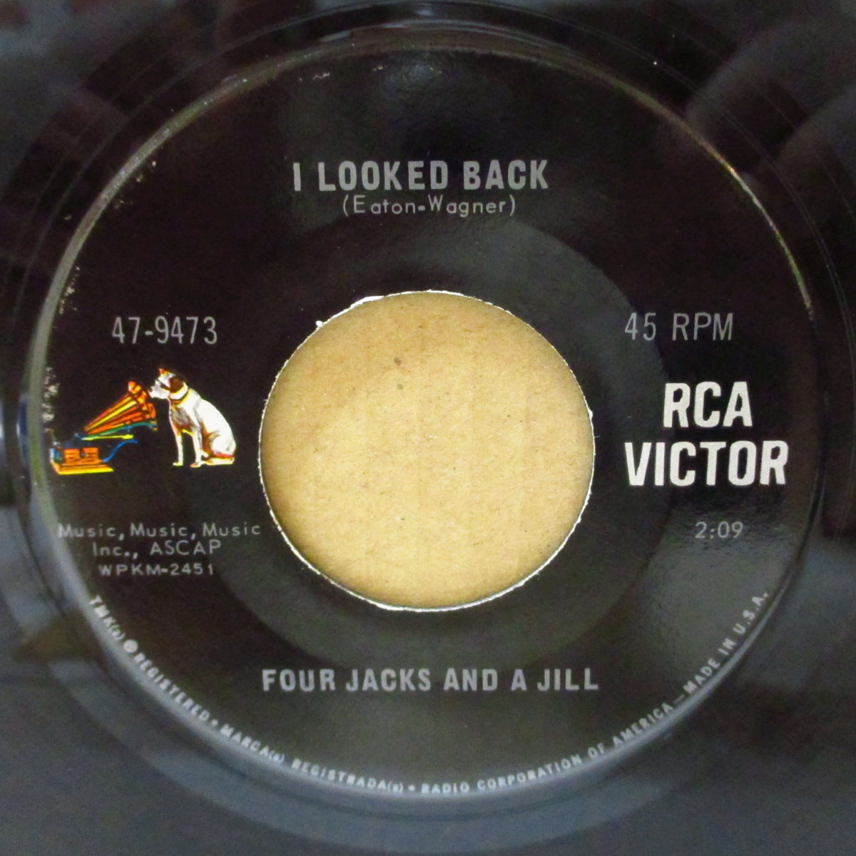 FOUR JACKS AND A JILL (フォー・ジャックス＆ア・ジル)  - Master Jack / I Looked Back (US '68 オリジナル 7インチ)フォーキー・ソフト・ポップス！