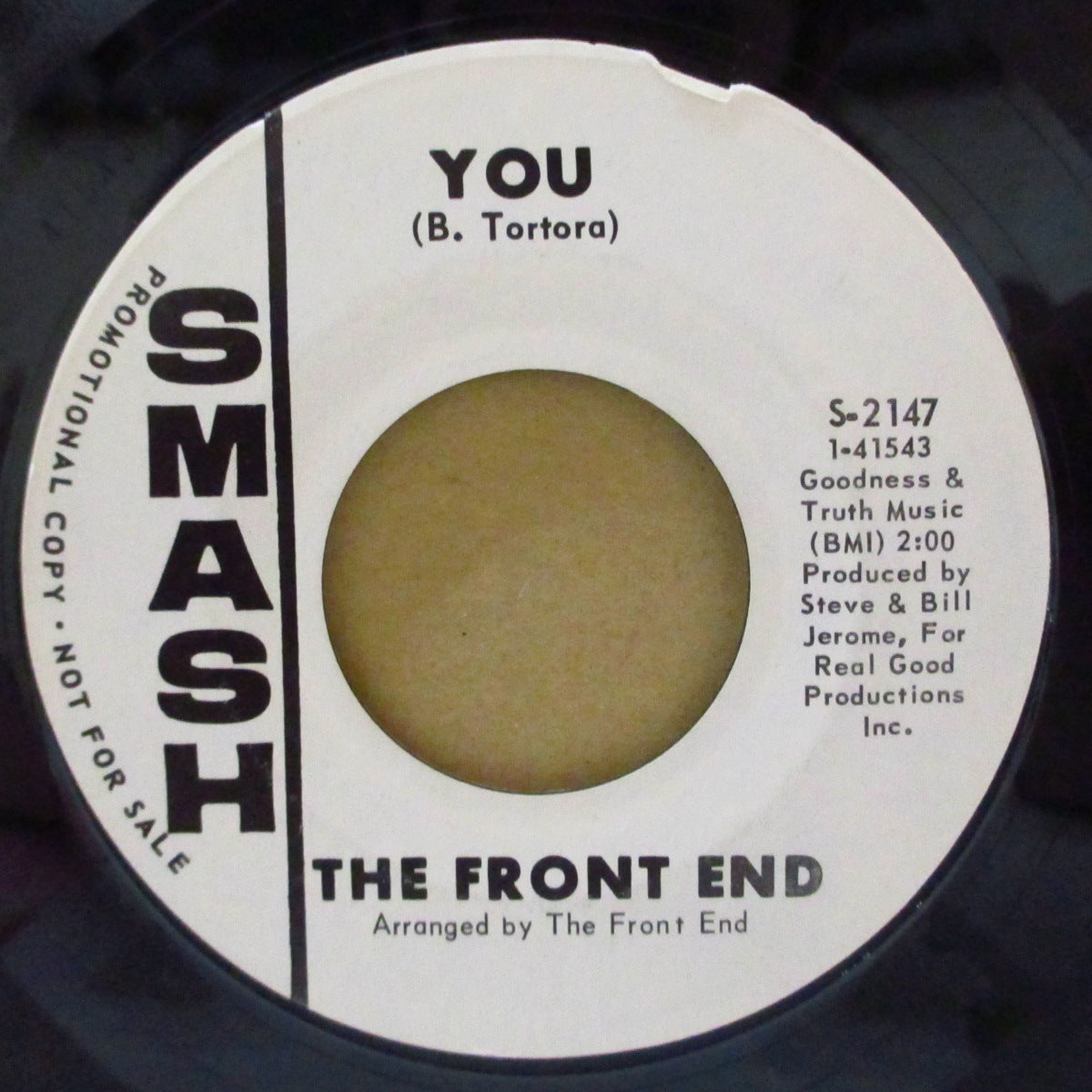 FRONT END, THE (ザ・フロント・エンド)  - Eeny Meeny / You (US '67 プロモ・白ラベ 7インチ)MODポップ・ガレージ！