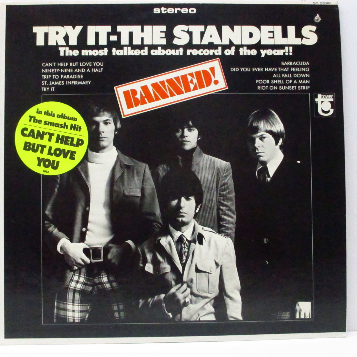 STANDELLS (スタンデルス)  - Try It (US オリジナル「ステレオ」LP/ステッカー付きジャケ)
