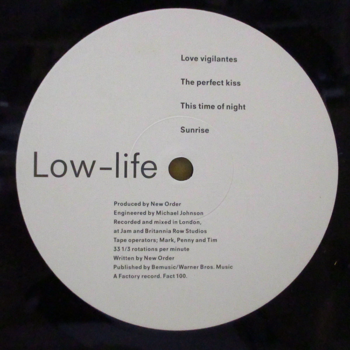 NEW ORDER (ニュー・オーダー)  - Low-Life (UK オリジナル LP+インナー, アウタースリーブ) '85年3rdアルバム
