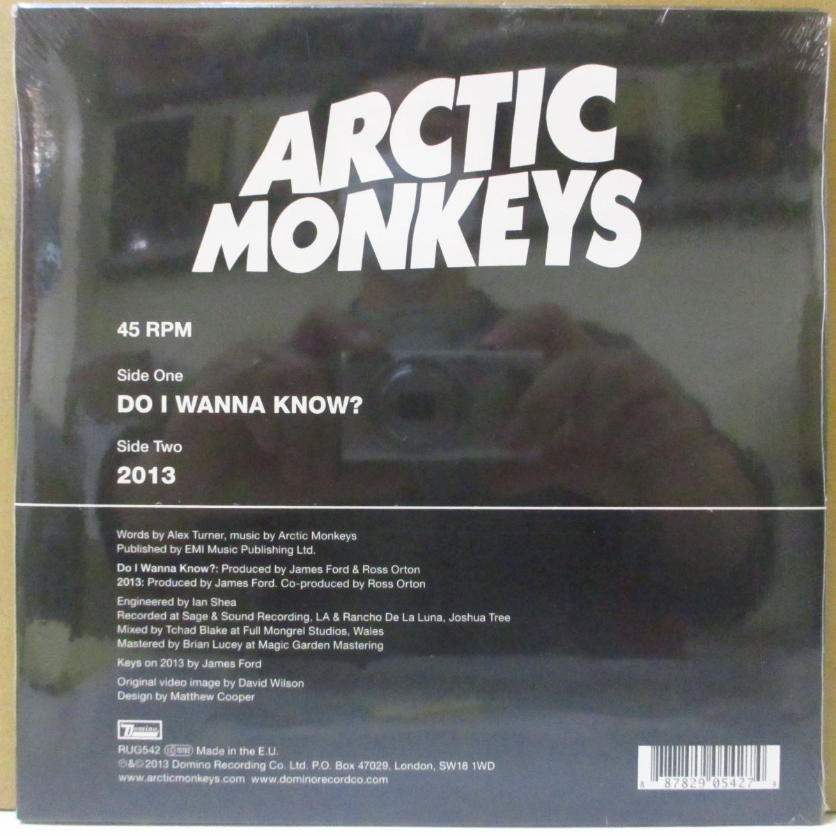 ARCTIC MONKEYS (アークティック・モンキーズ)  - Do I Wanna Know? (EU '13 オリジナル「重量ヘヴィヴァイナル」 7インチ+レアステッカー付き光沢固紙ジャケ)