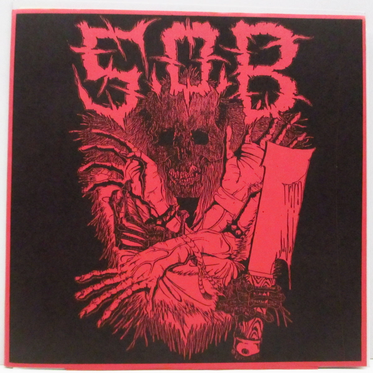 S.O.B. / NAPALM DEATH (エス・オー・ビー / ナパーム・デス)  - Split (Japan '89 セカンドプレス10曲入り「赤FLEXI」+ 赤/黒ジャケ）