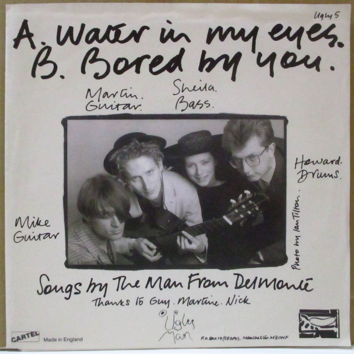 MAN FROM DELMONTE, THE (ザ・マン・フロム・デルモンテ)  - Water In My Eyes (UK オリジナル・ホワイトラベ 7インチ+光沢ソフト紙ジャケ)