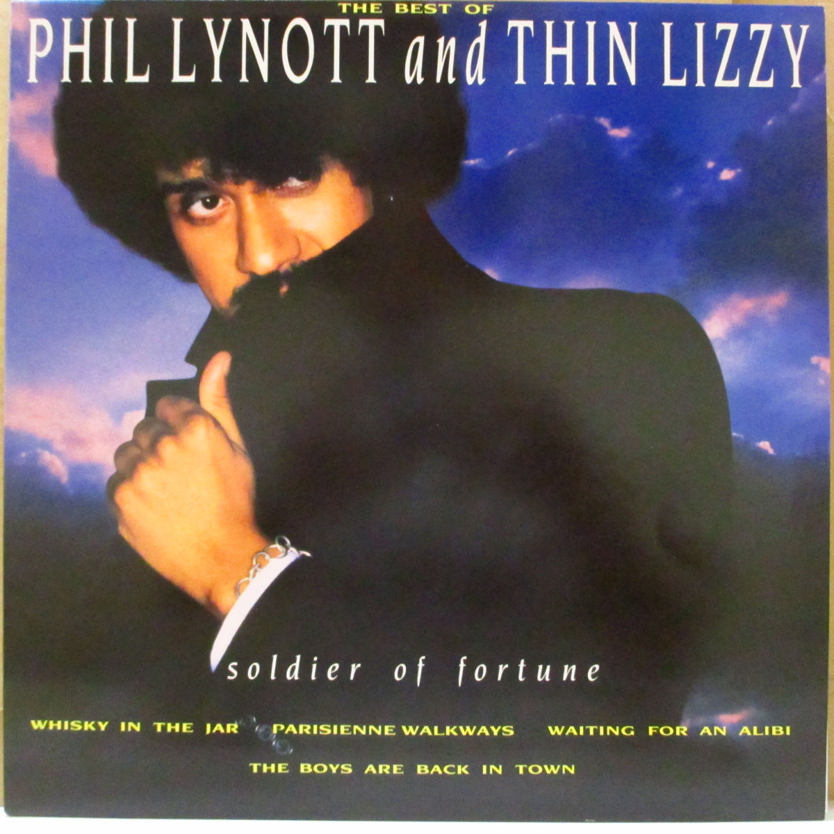 PHILIP LYNOTT AND THIN LIZZY (フィル・ライノット・アンド・シン・リジィ)  - The Best Of - Soldier Of Fortune (UK オリジナル「リング付きレーベルロゴラベ」 LP) '87年ベストアルバム
