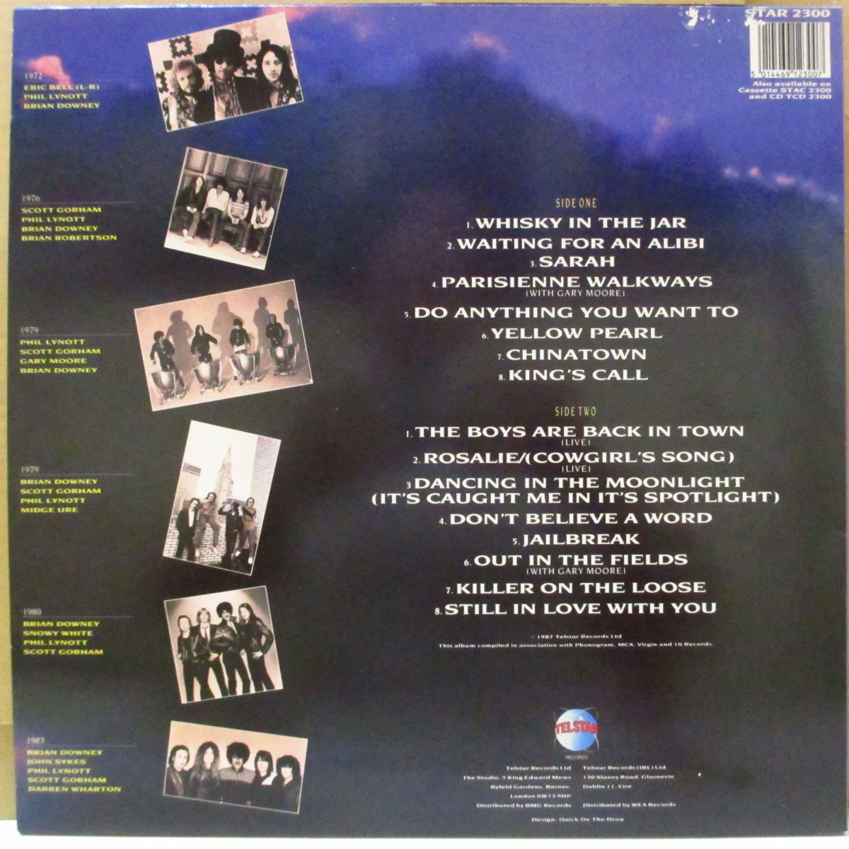 PHILIP LYNOTT AND THIN LIZZY (フィル・ライノット・アンド・シン・リジィ)  - The Best Of - Soldier Of Fortune (UK オリジナル「リング付きレーベルロゴラベ」 LP) '87年ベストアルバム